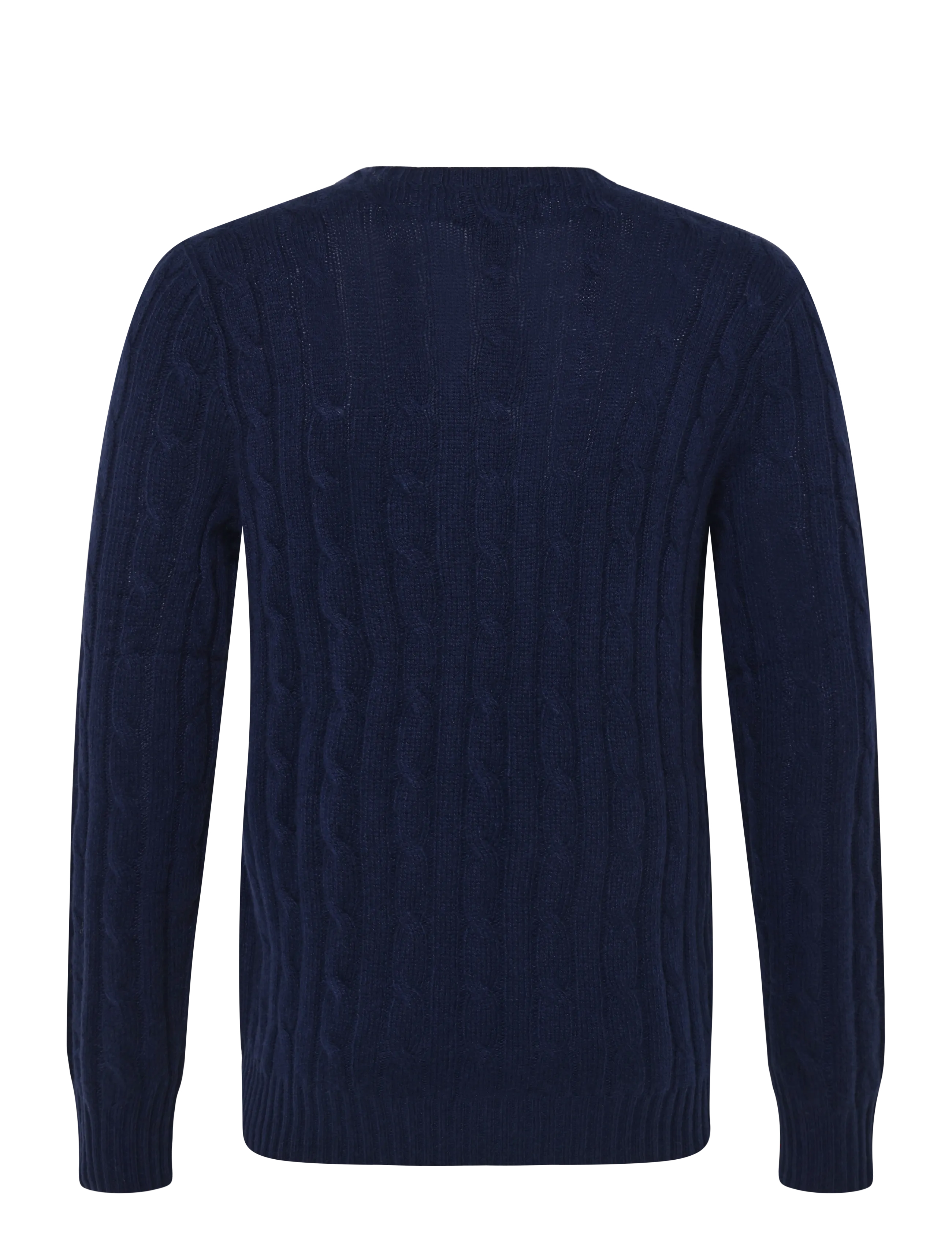 Polo Ralph Lauren - The Iconic Cable-Knit Cashmere Sweater - rundhalsad - bright navy - 2