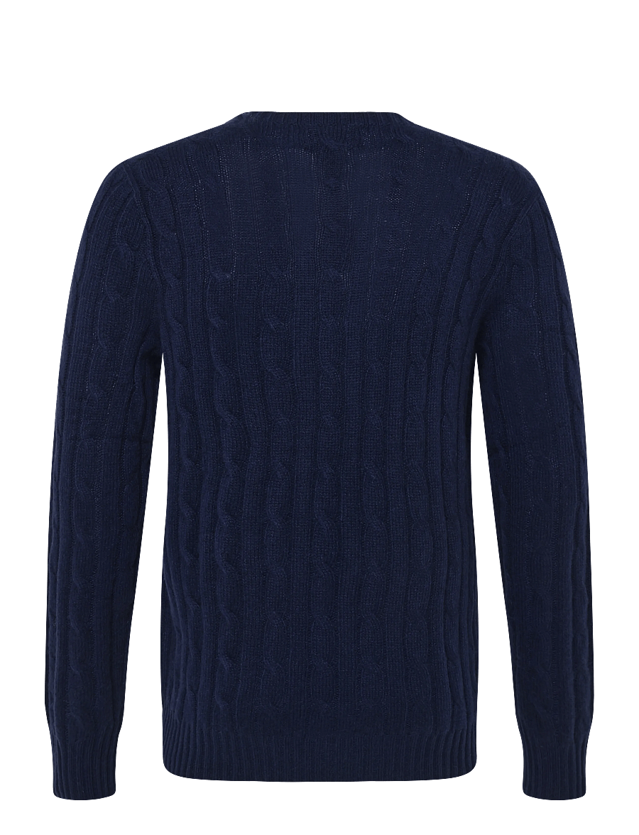 Polo Ralph Lauren - The Iconic Cable-Knit Cashmere Sweater - rundhalsad - bright navy - 2