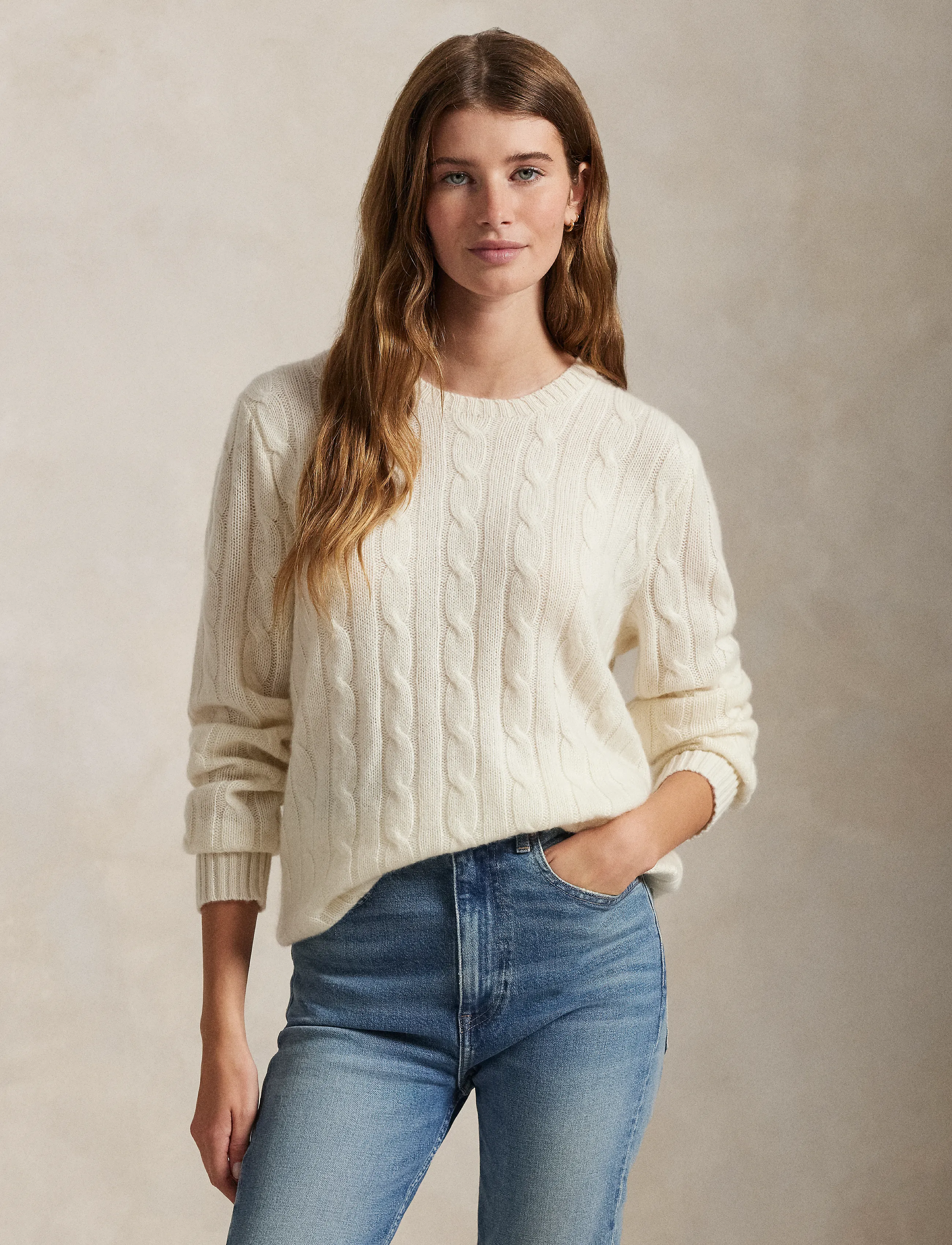 Polo Ralph Lauren The Iconic Cable-Knit Cashmere Sweater stickade tröjor herr – bild 3