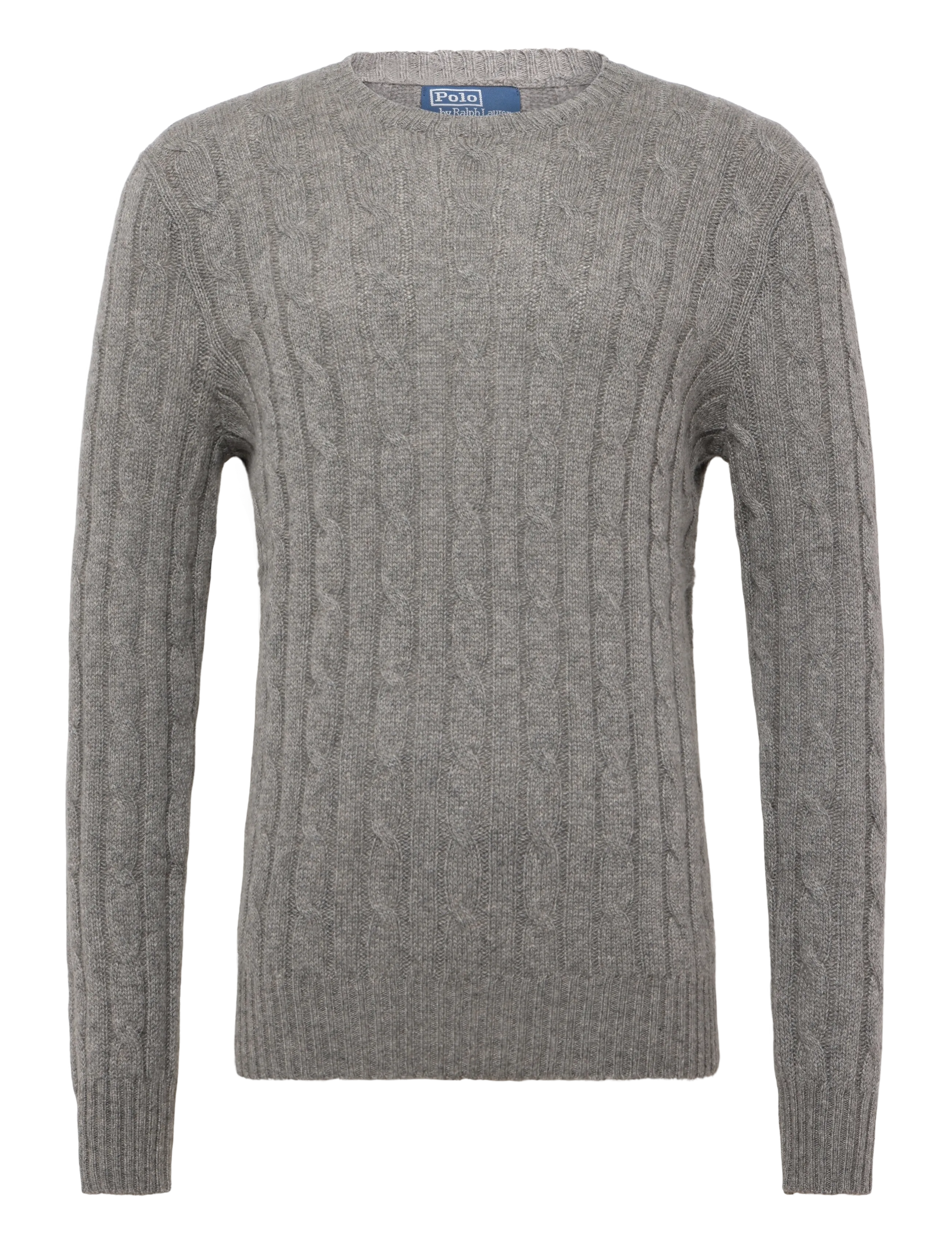 Polo Ralph Lauren The Iconic Cable-Knit Cashmere Sweater - Rund hals - FAWN GREY HEATHER / grey