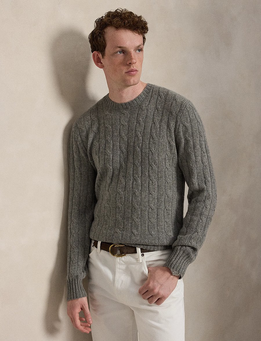 Polo Ralph Lauren - 2/12 CASHMERE SFA-LSL-SWT - rundhals - fawn grey heather - 0