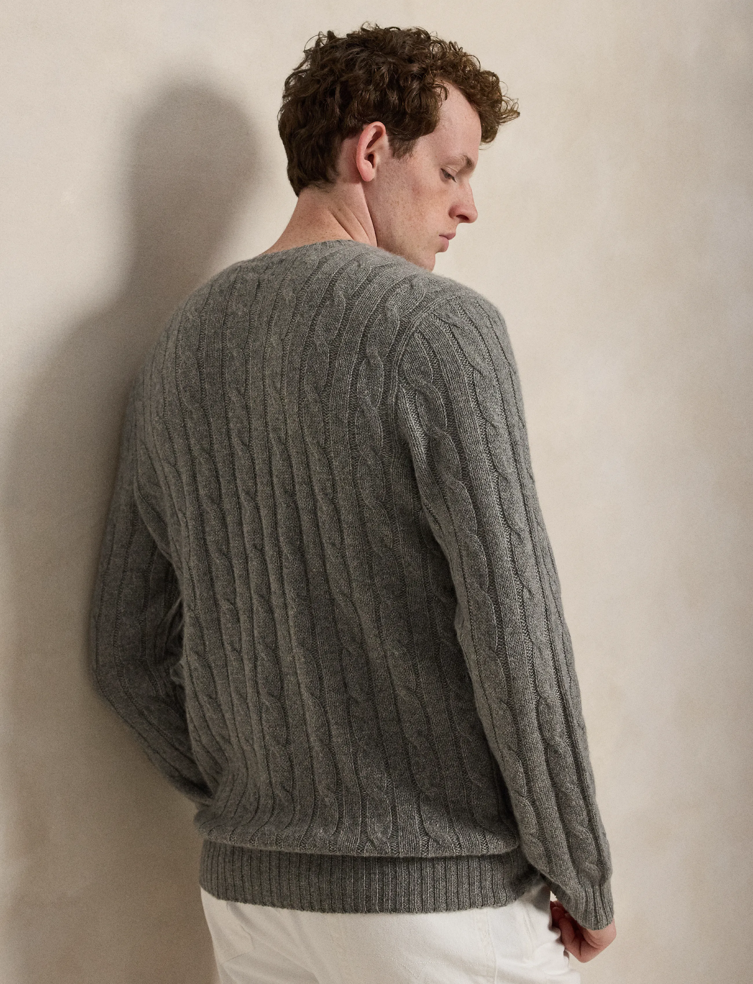 Polo Ralph Lauren - 2/12 CASHMERE SFA-LSL-SWT - rundhals - fawn grey heather - 2