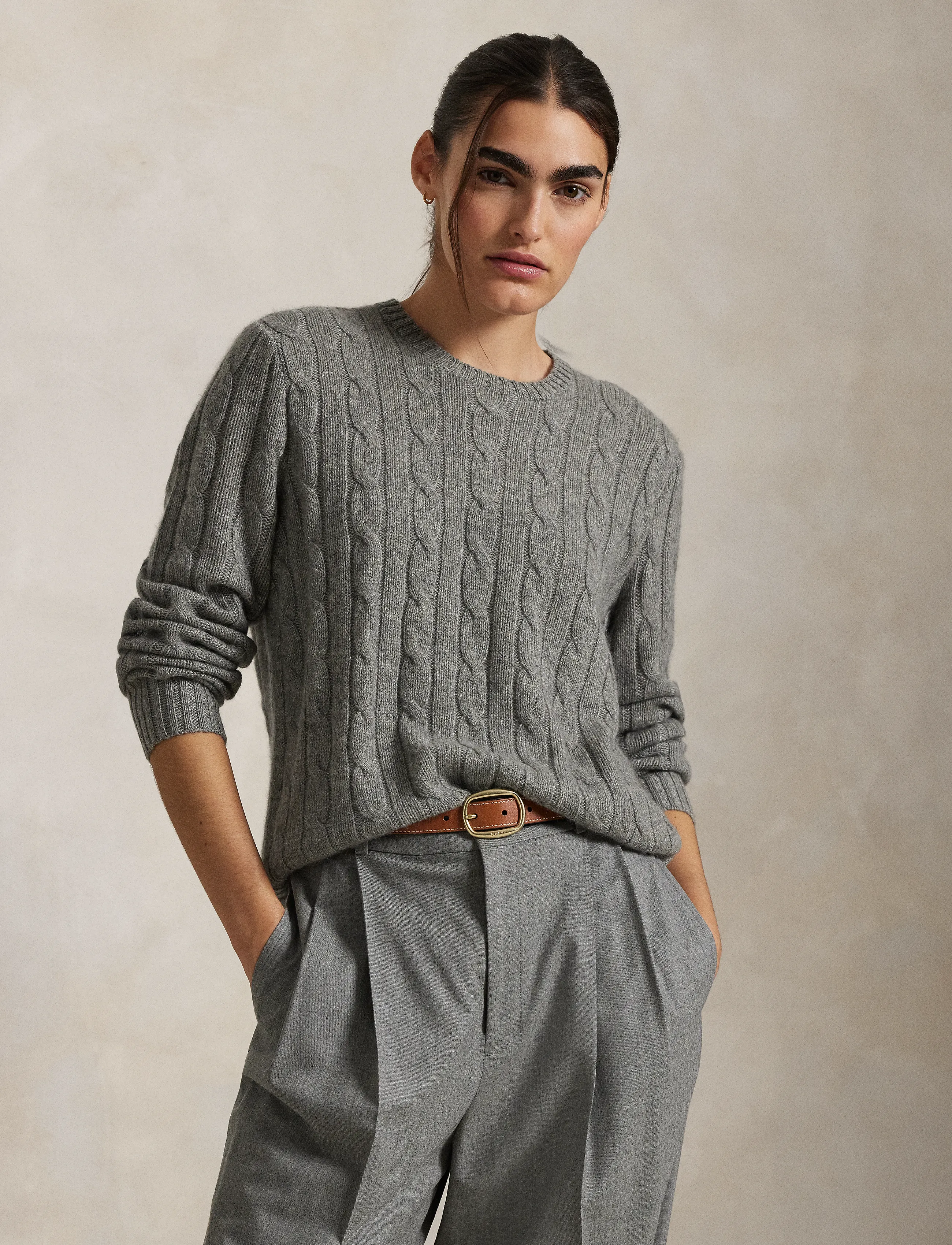 Polo Ralph Lauren - 2/12 CASHMERE SFA-LSL-SWT - rundhals - fawn grey heather - 5