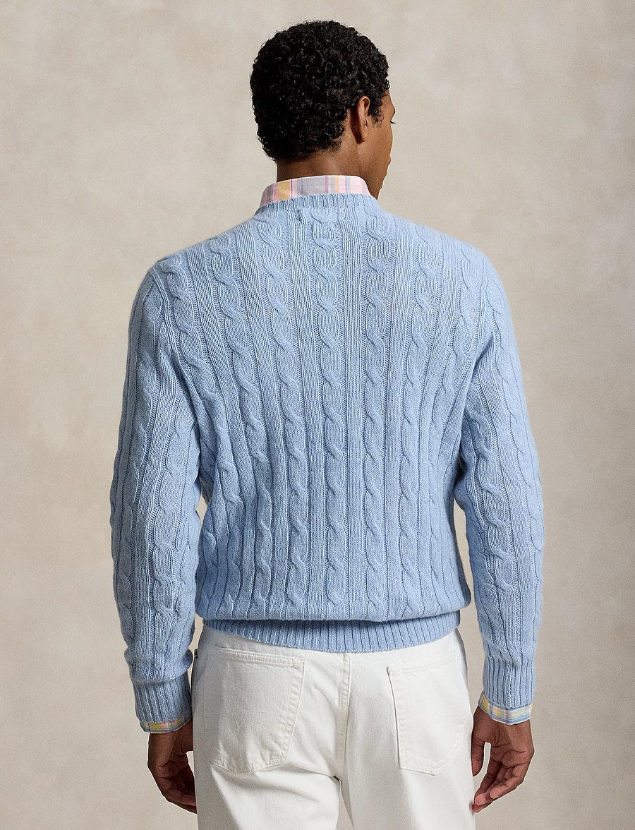 Polo Ralph Lauren - The Iconic Cable-Knit Cashmere Sweater - kasjmier - light adventurine - 2