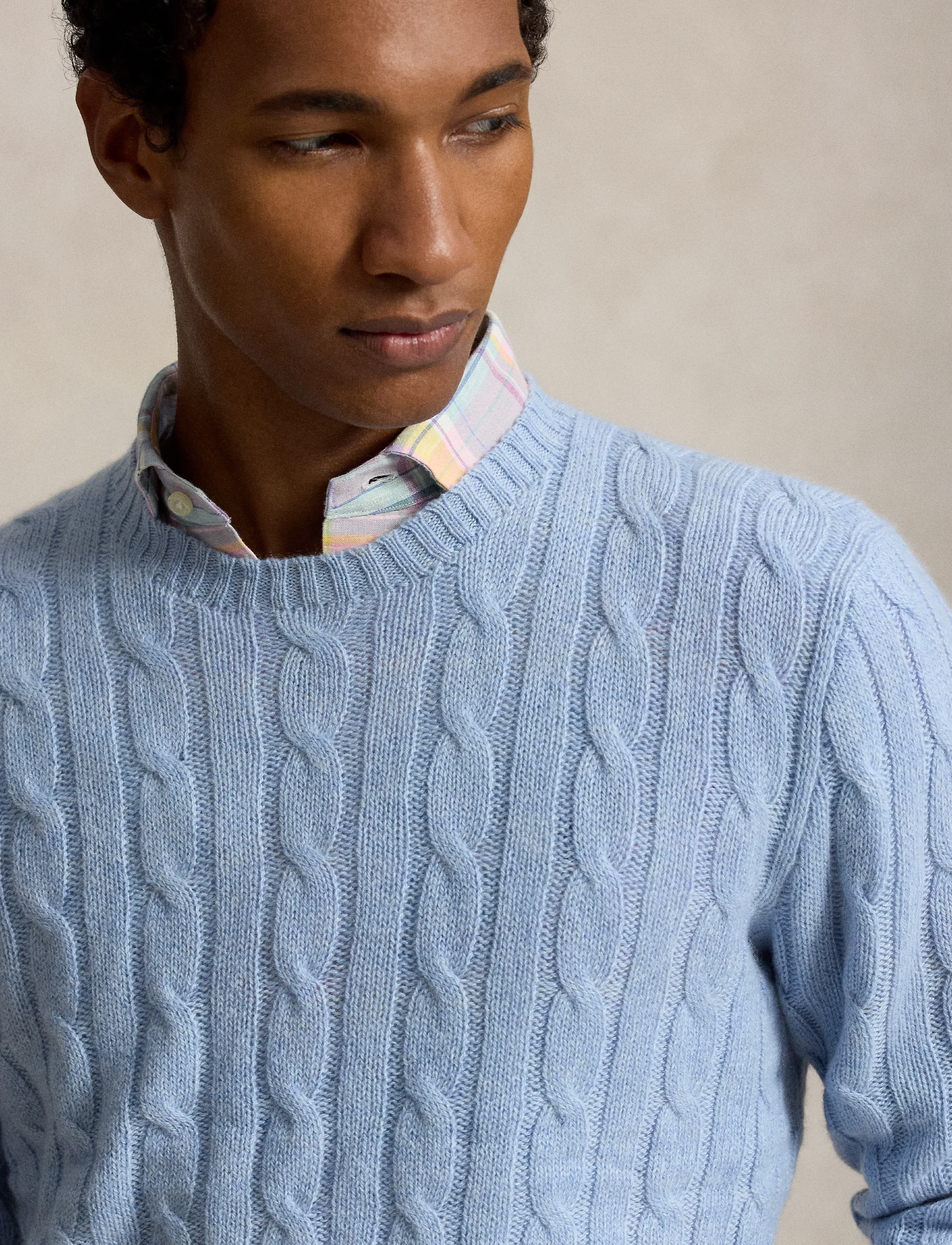 Polo Ralph Lauren - The Iconic Cable-Knit Cashmere Sweater - kasjmier - light adventurine - 3