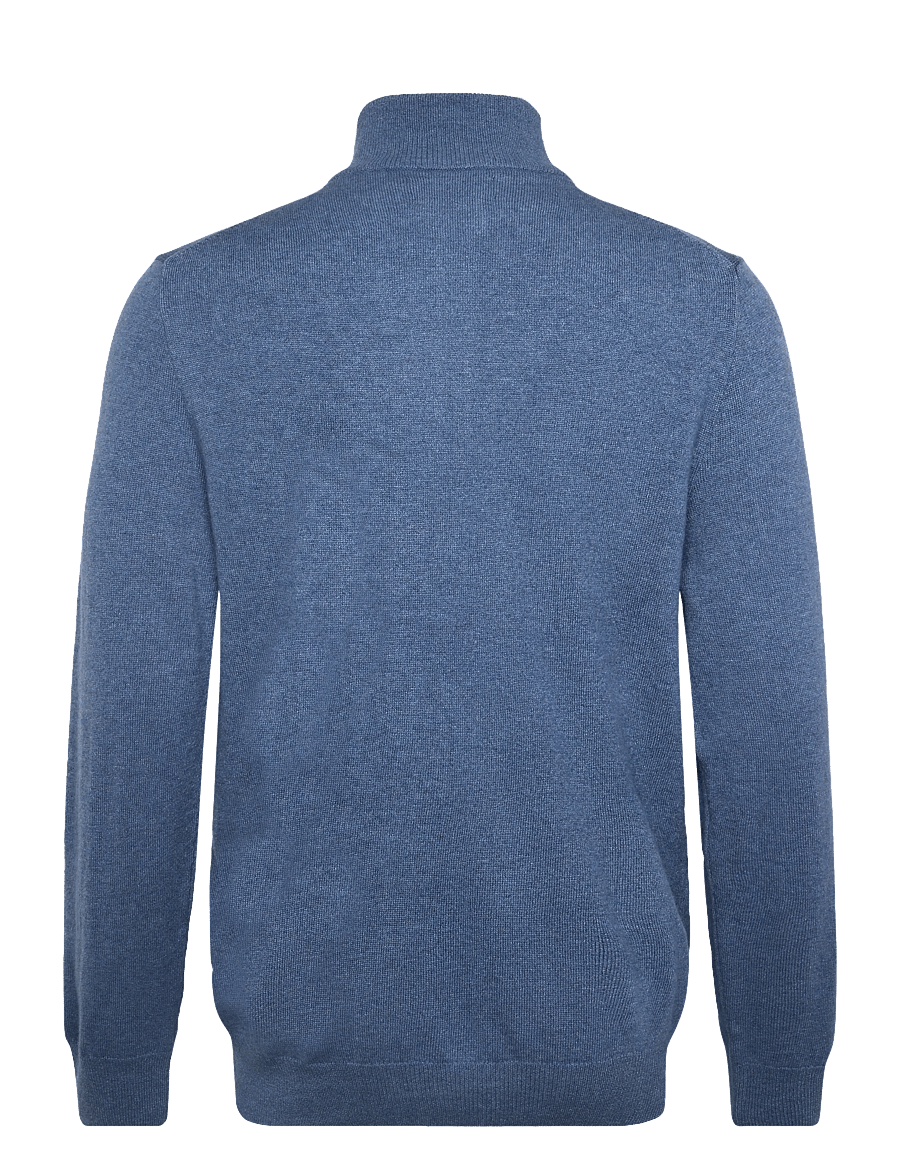Polo Ralph Lauren - Wool Quarter-Zip Sweater - half zip jumpers - blue borage heath - 2