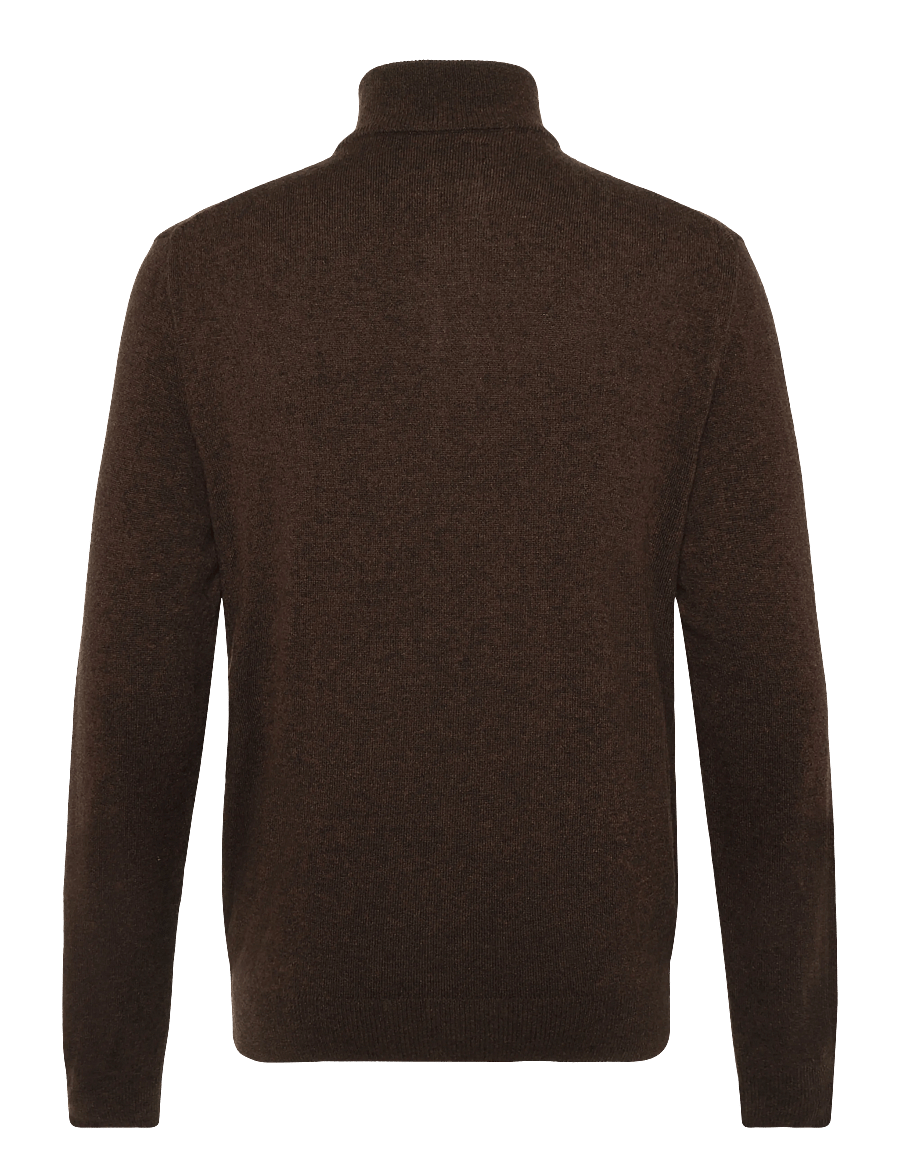 Polo Ralph Lauren - Wool Quarter-Zip Sweater - half zip-tröjor - cinnamon brown he - 2
