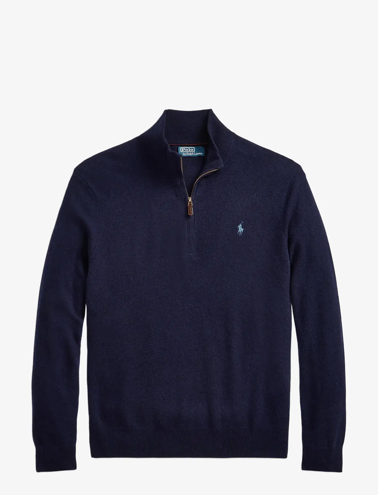 Polo Ralph Lauren - Wool Quarter-Zip Sweater - halfzip strik - hunter navy - 2