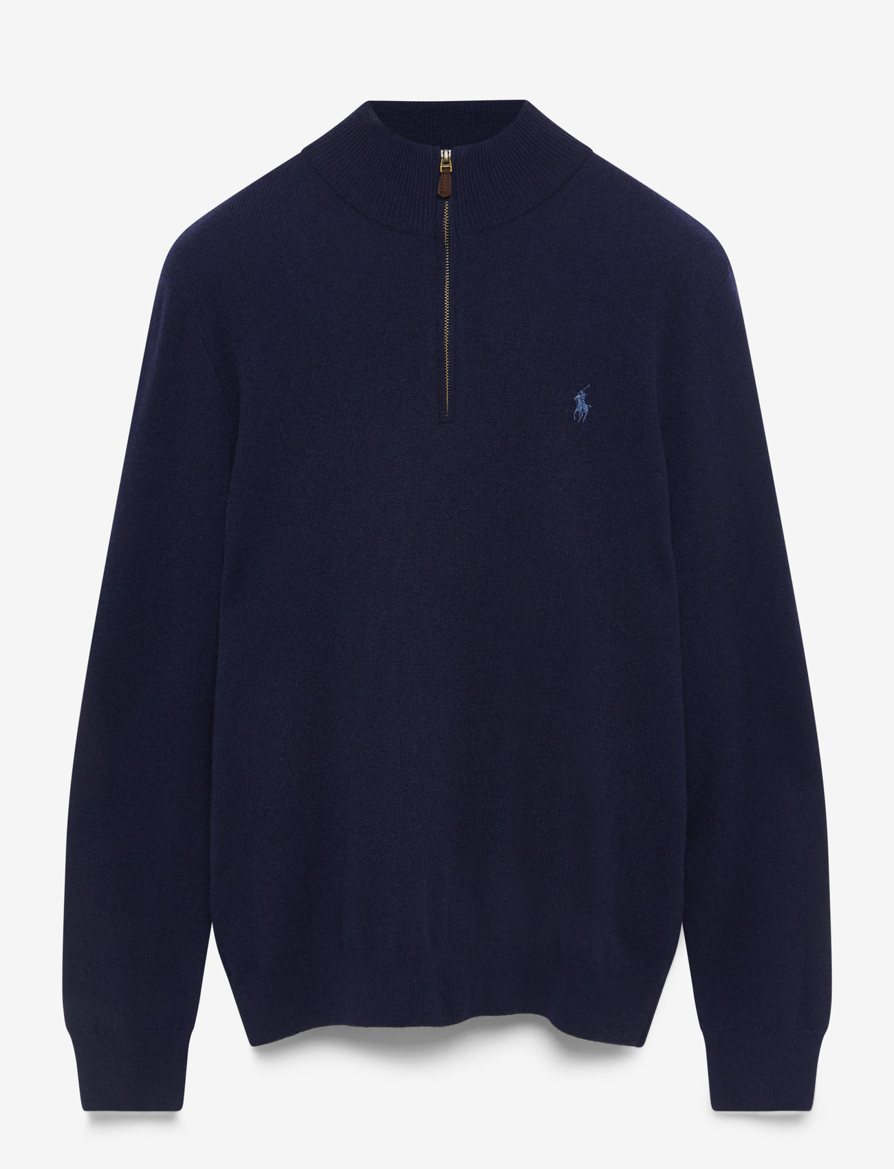 Polo Ralph Lauren - Wool Quarter-Zip Sweater - hálfrenndar peysur - hunter navy - 2