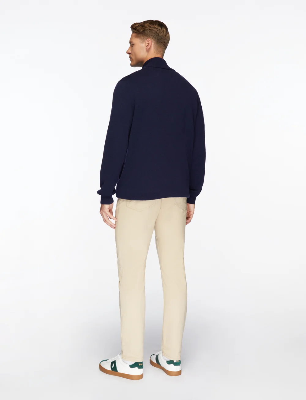 Polo Ralph Lauren - Wool Quarter-Zip Sweater - half zip - hunter navy - 5