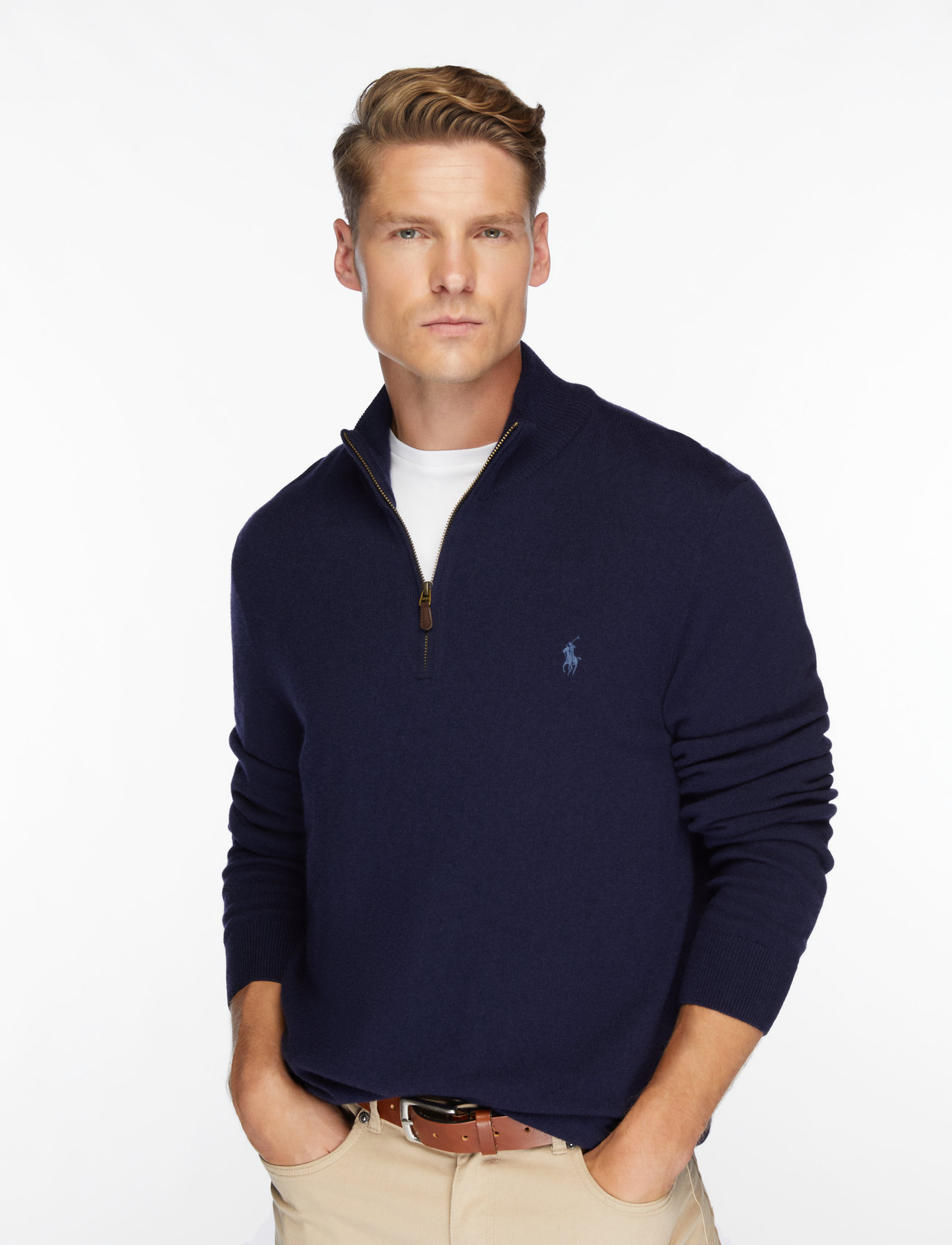 Polo Ralph Lauren Wool Quarter-zip Sweater (RAF710876756
