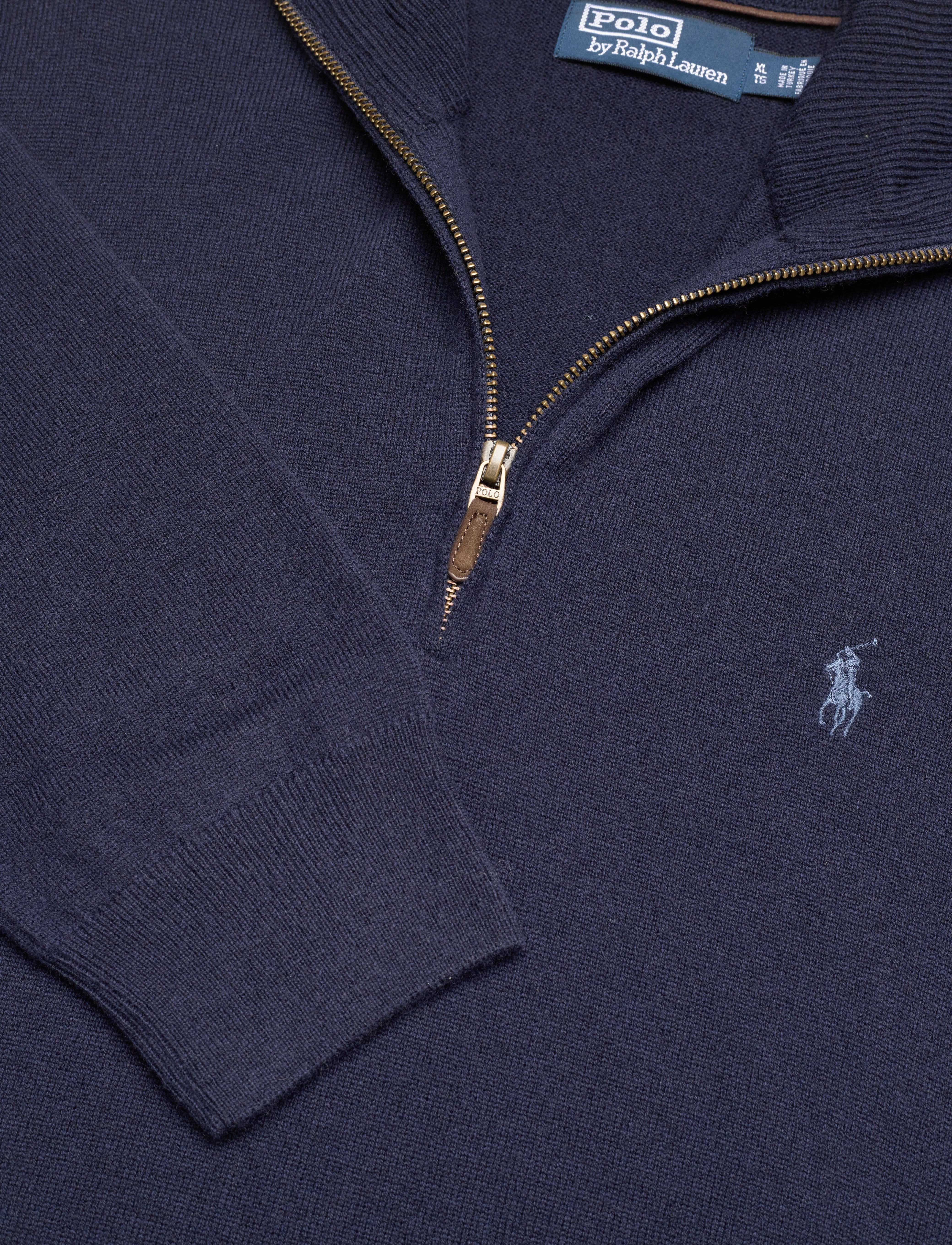 Polo Ralph Lauren - 2/27 MERINO RWS-LS HZ PP - half zip - hunter navy - 5