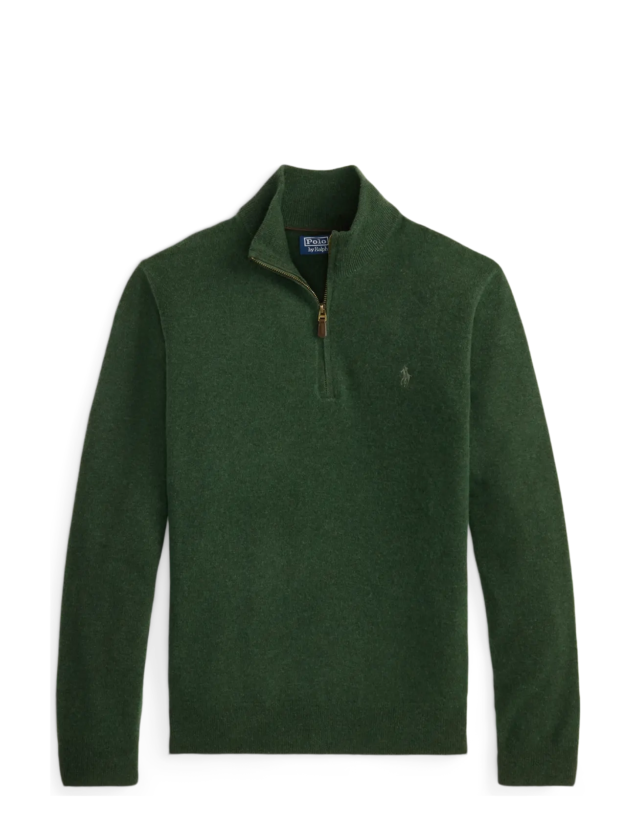 Polo Ralph Lauren Wool Quarter-Zip Sweater - Riided - LODGEPOLE PINE HE / green