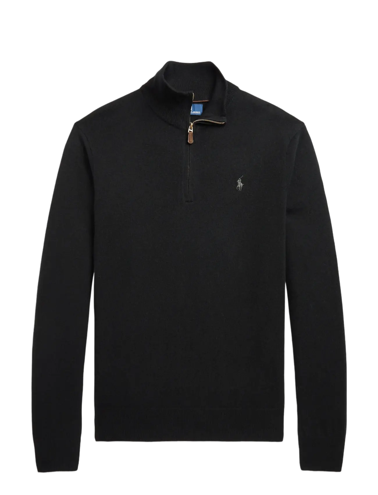 Polo Ralph Lauren Wool Quarter-Zip Sweater - Strik - POLO BLACK / black