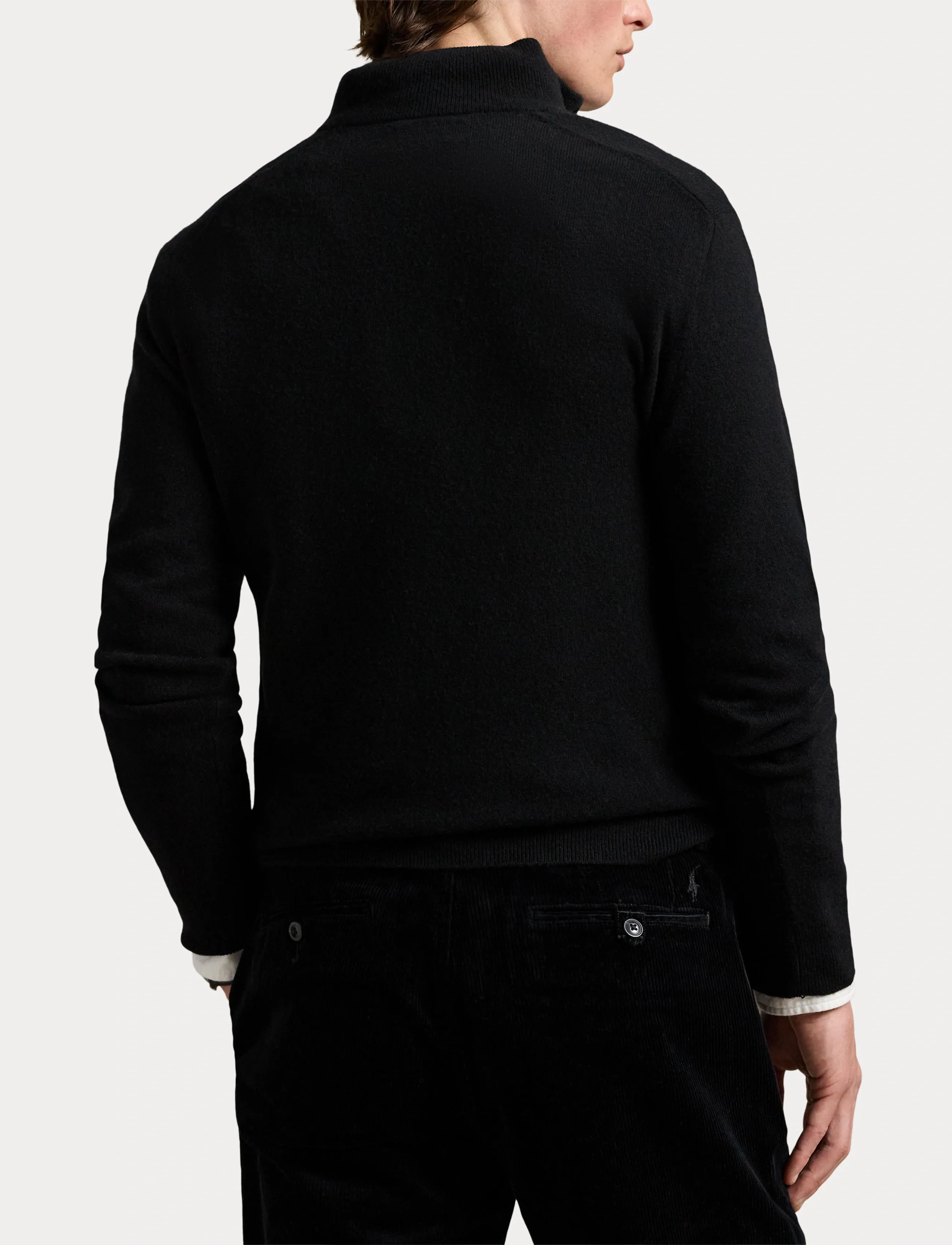 Polo Ralph Lauren Wool Quarter-Zip Sweater - Half zip strik - POLO BLACK / black