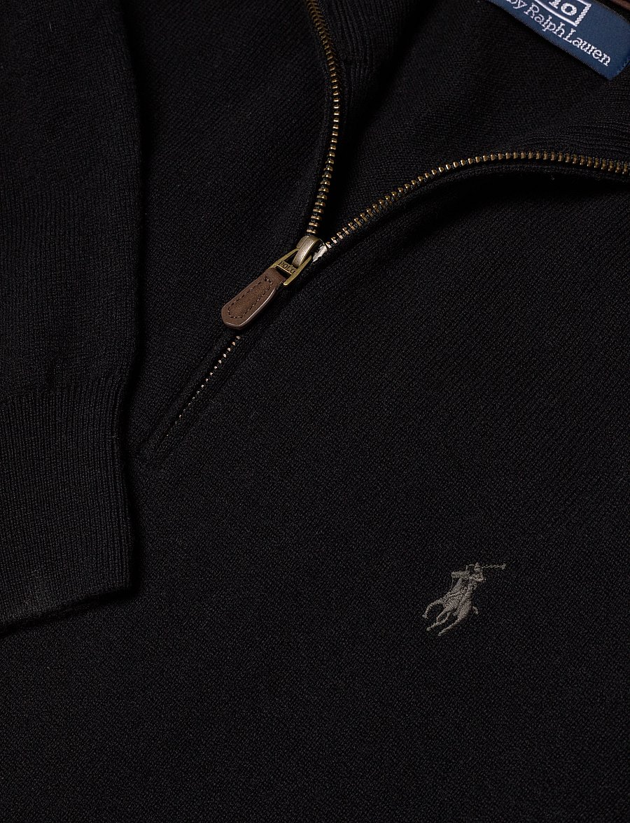 Polo Ralph Lauren - Wool Quarter-Zip Sweater - half zip - polo black - 5