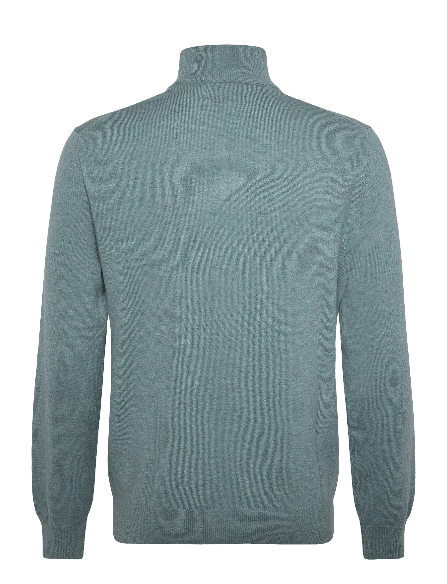 Polo Ralph Lauren - Wool Quarter-Zip Sweater - half zip jumpers - turquoise jay hea - 2