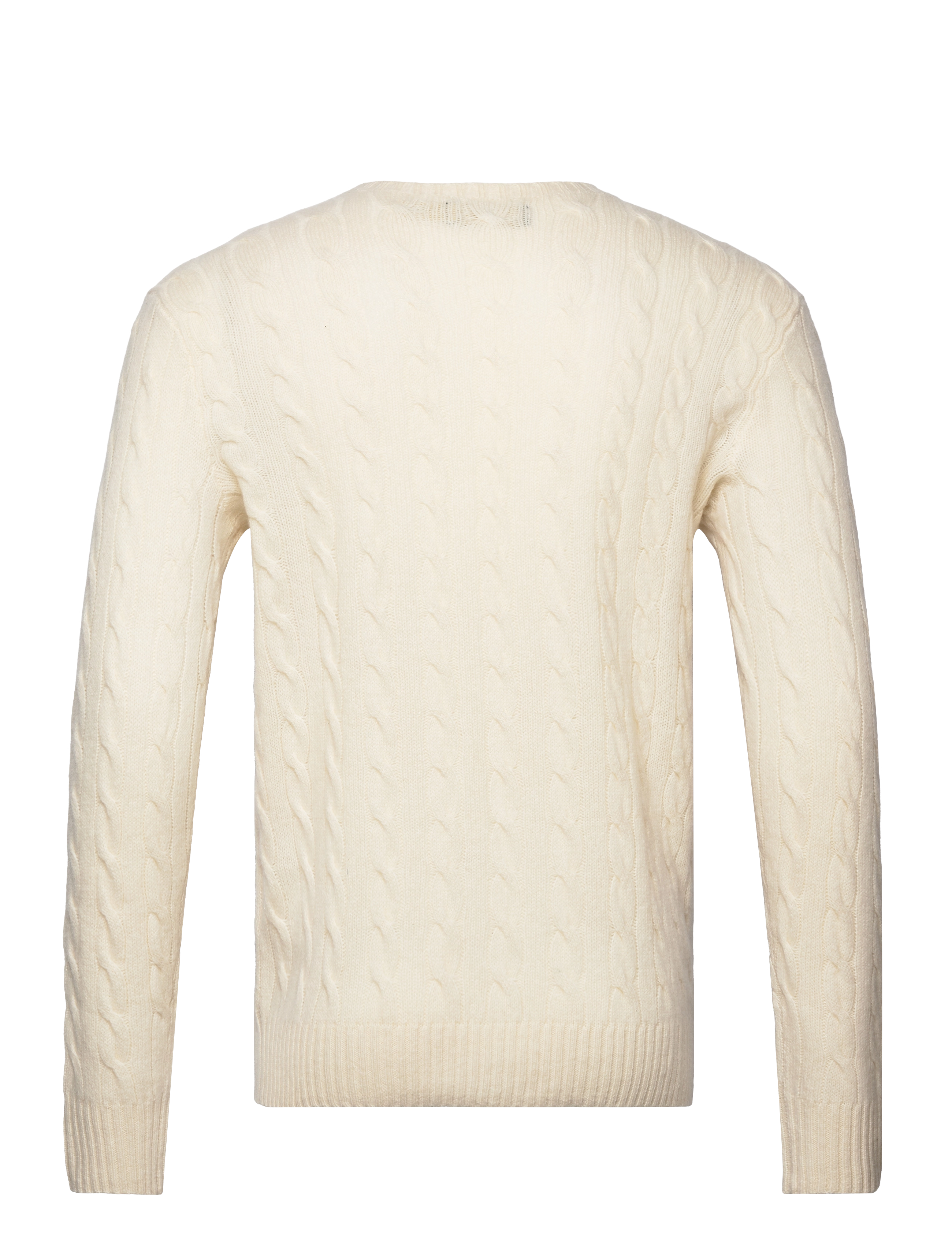 Polo Ralph Lauren - Cable-Knit Wool-Cashmere Sweater - round necks - andover cream - 1