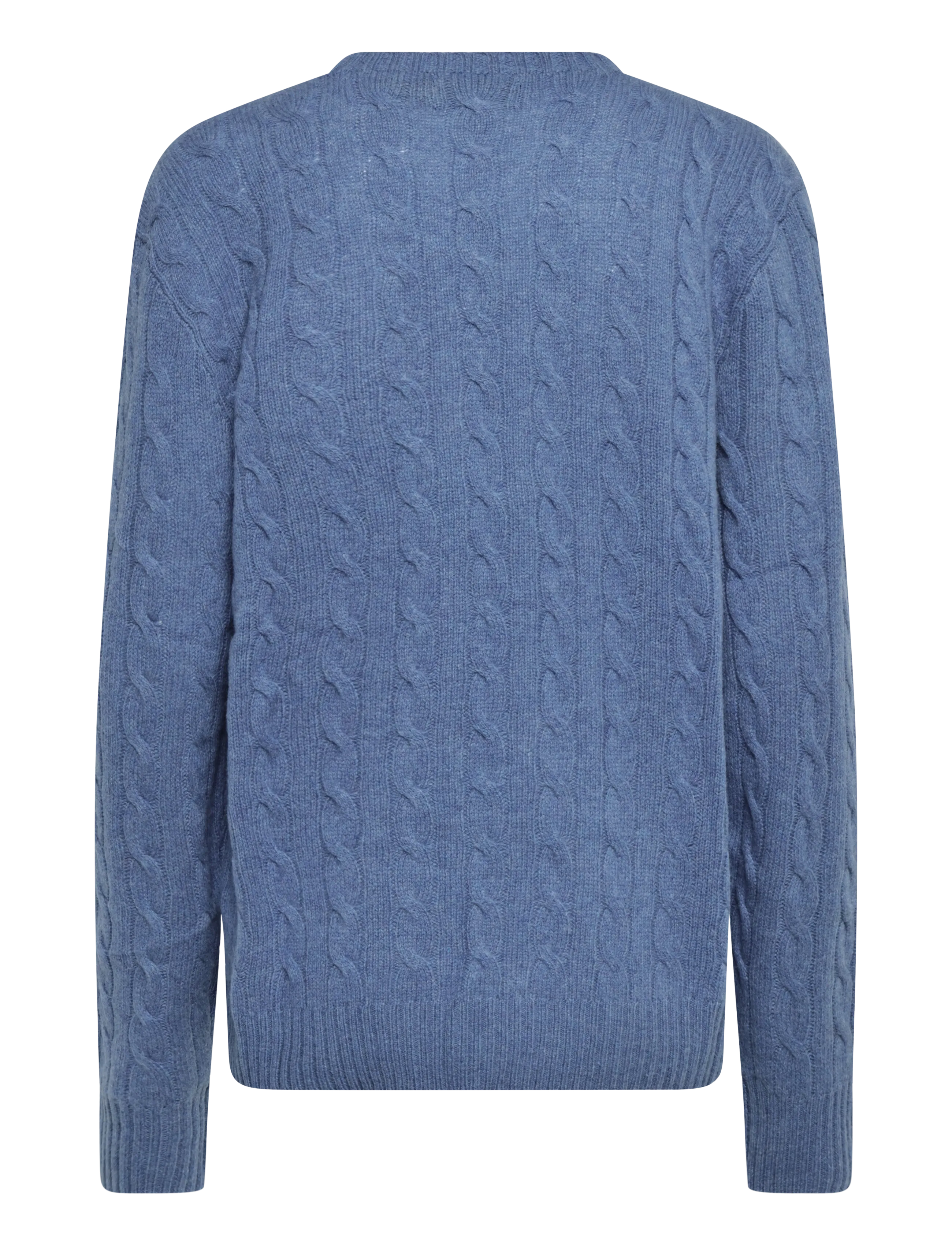 Polo Ralph Lauren - Cable-Knit Wool-Cashmere Sweater - rundhals - blue borage heath - 2