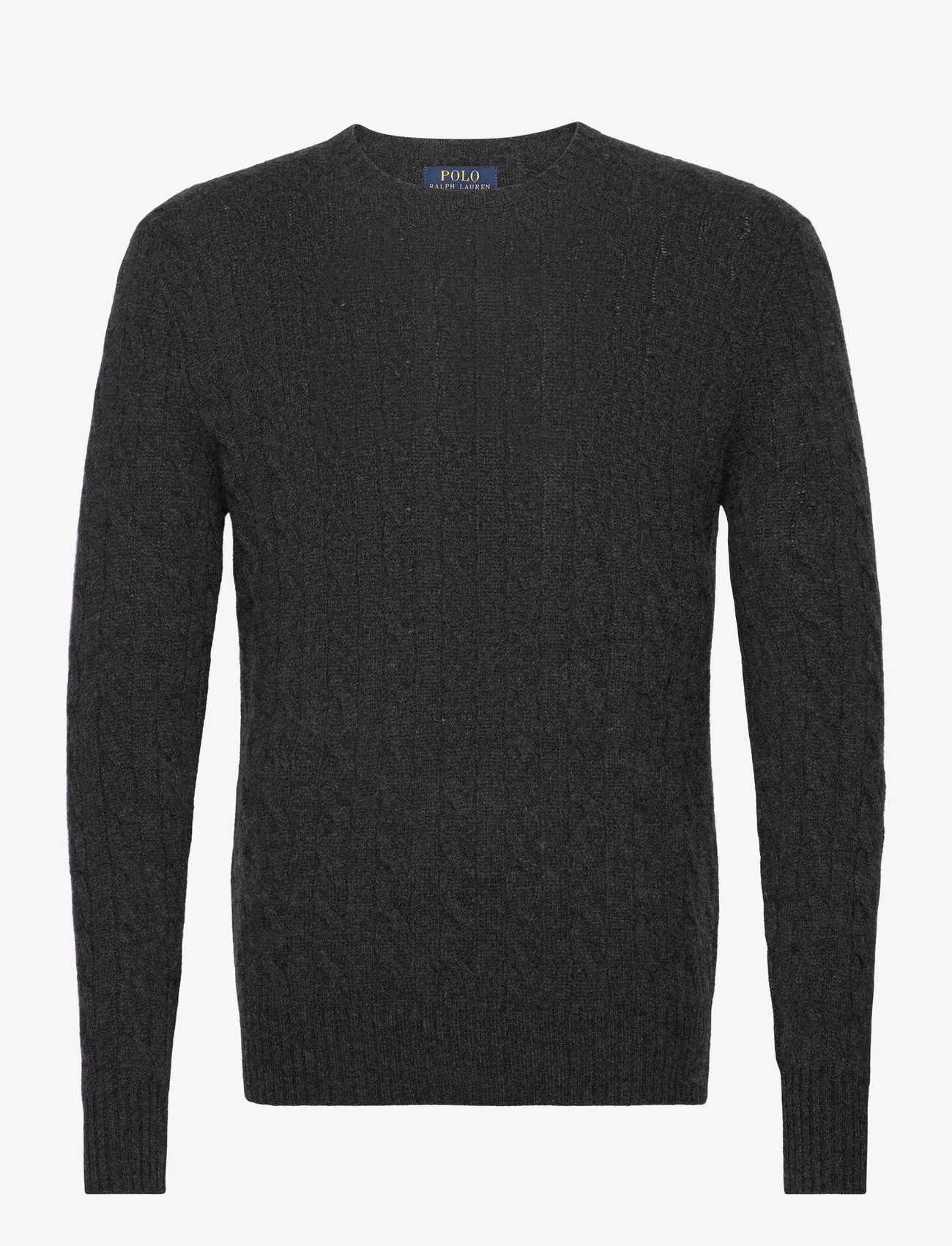 Polo Ralph Lauren - Cable-Knit Wool-Cashmere Sweater - round necks - dark granite hthr - 0
