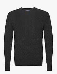 Polo Ralph Lauren - Cable-Knit Wool-Cashmere Sweater - round necks - dark granite hthr - 0