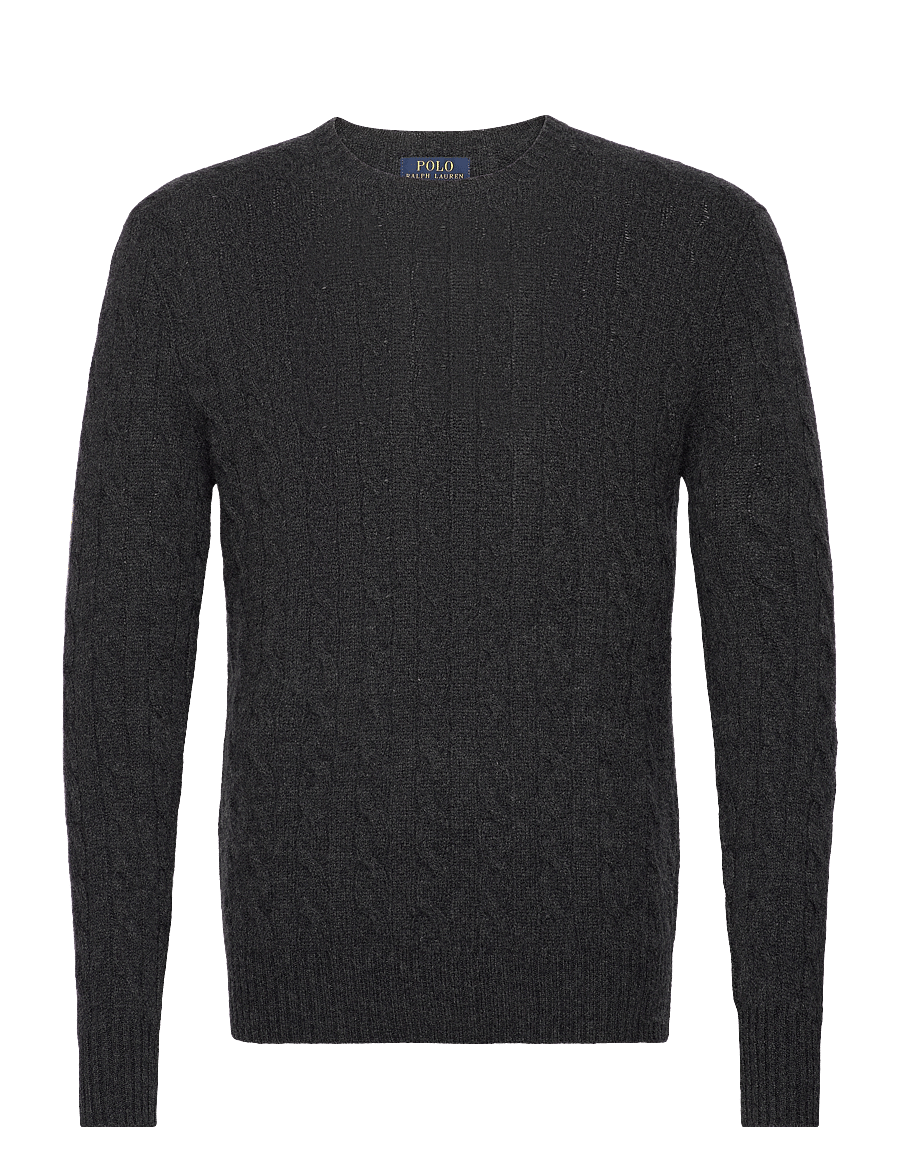 Polo Ralph Lauren - Cable-Knit Wool-Cashmere Sweater - rundhals - dark granite hthr - 1