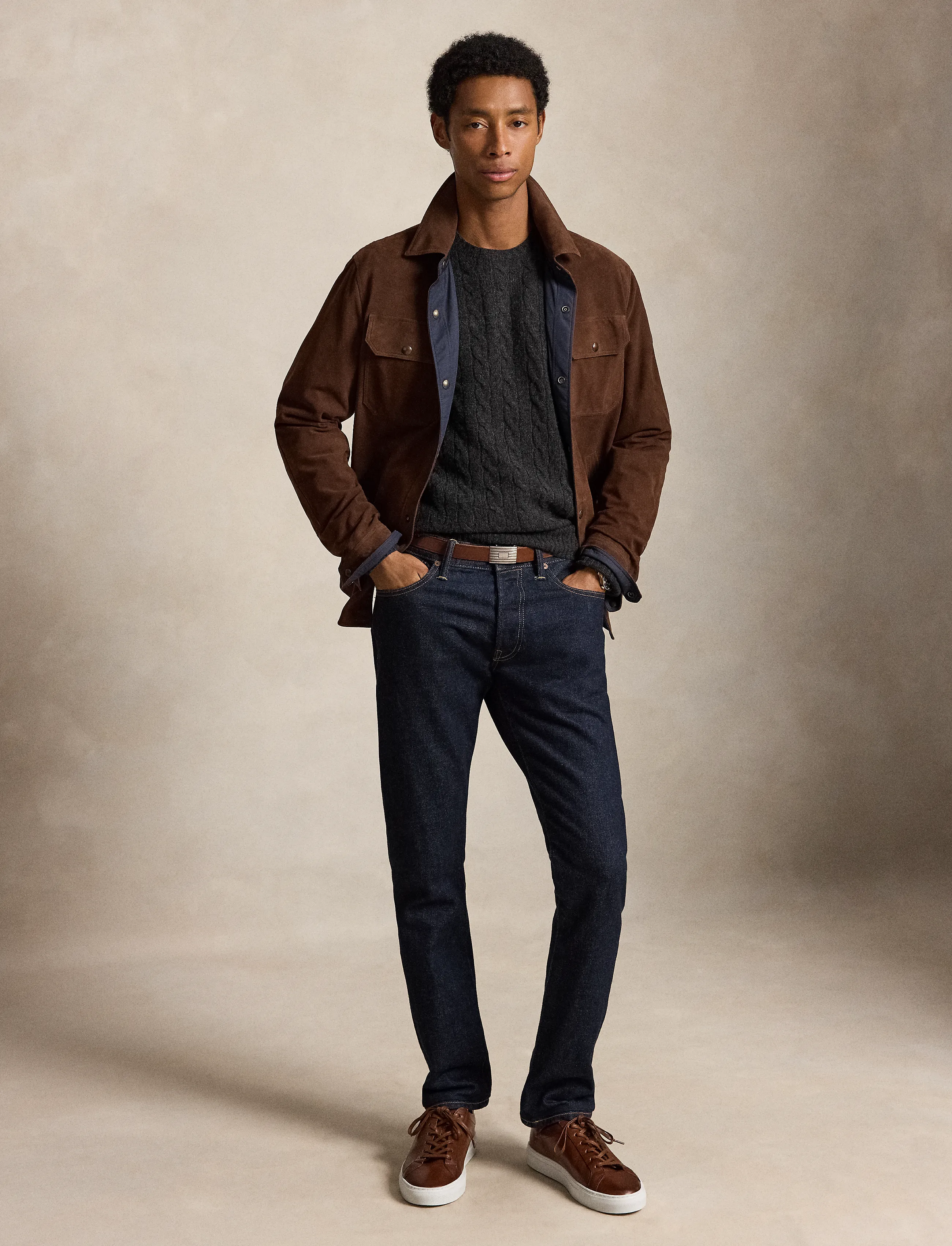 Polo Ralph Lauren Cable-Knit Wool-Cashmere Sweater - Inspiration - DARK GRANITE HTHR / grey