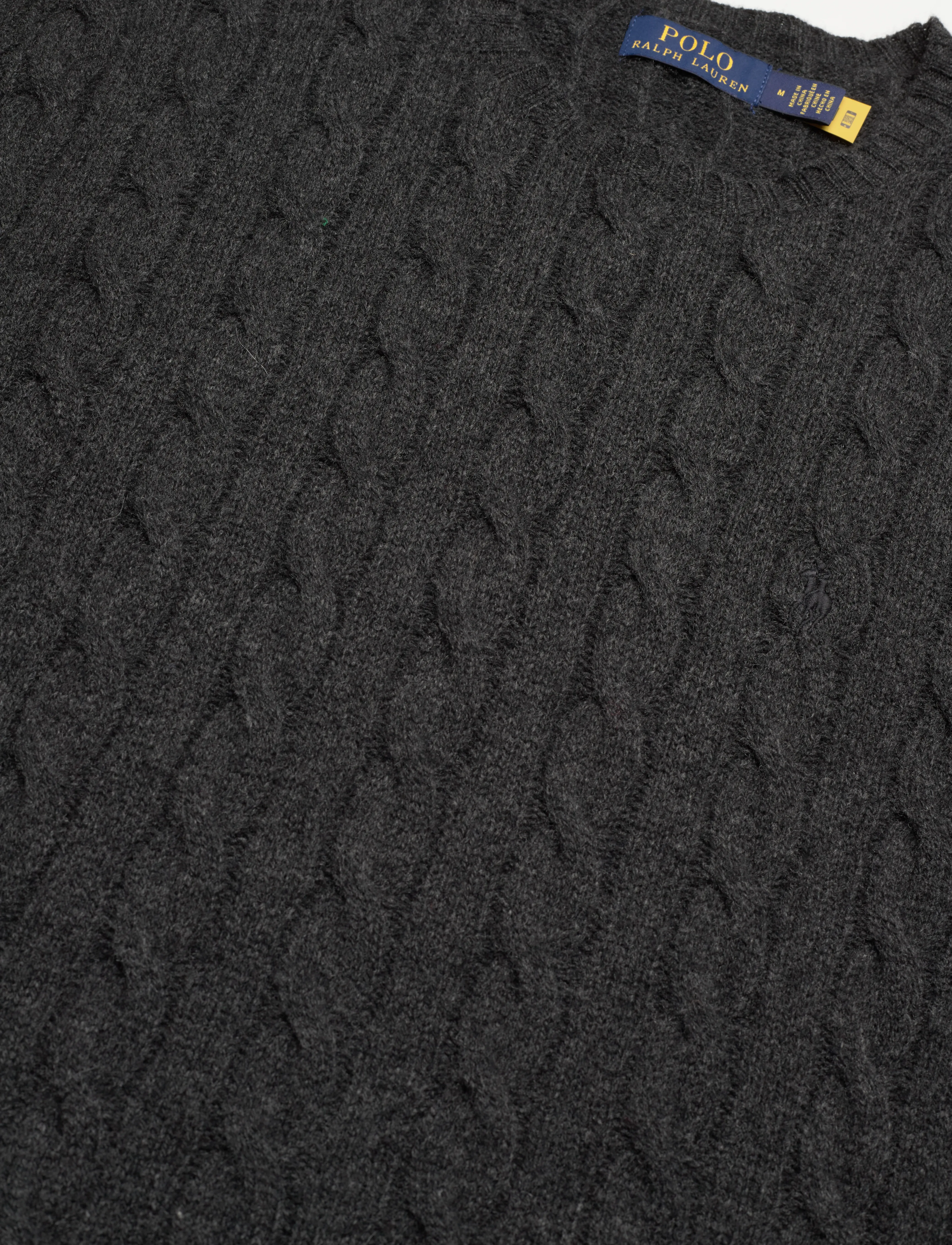 Polo Ralph Lauren - Cable-Knit Wool-Cashmere Sweater - dark granite hthr - 2