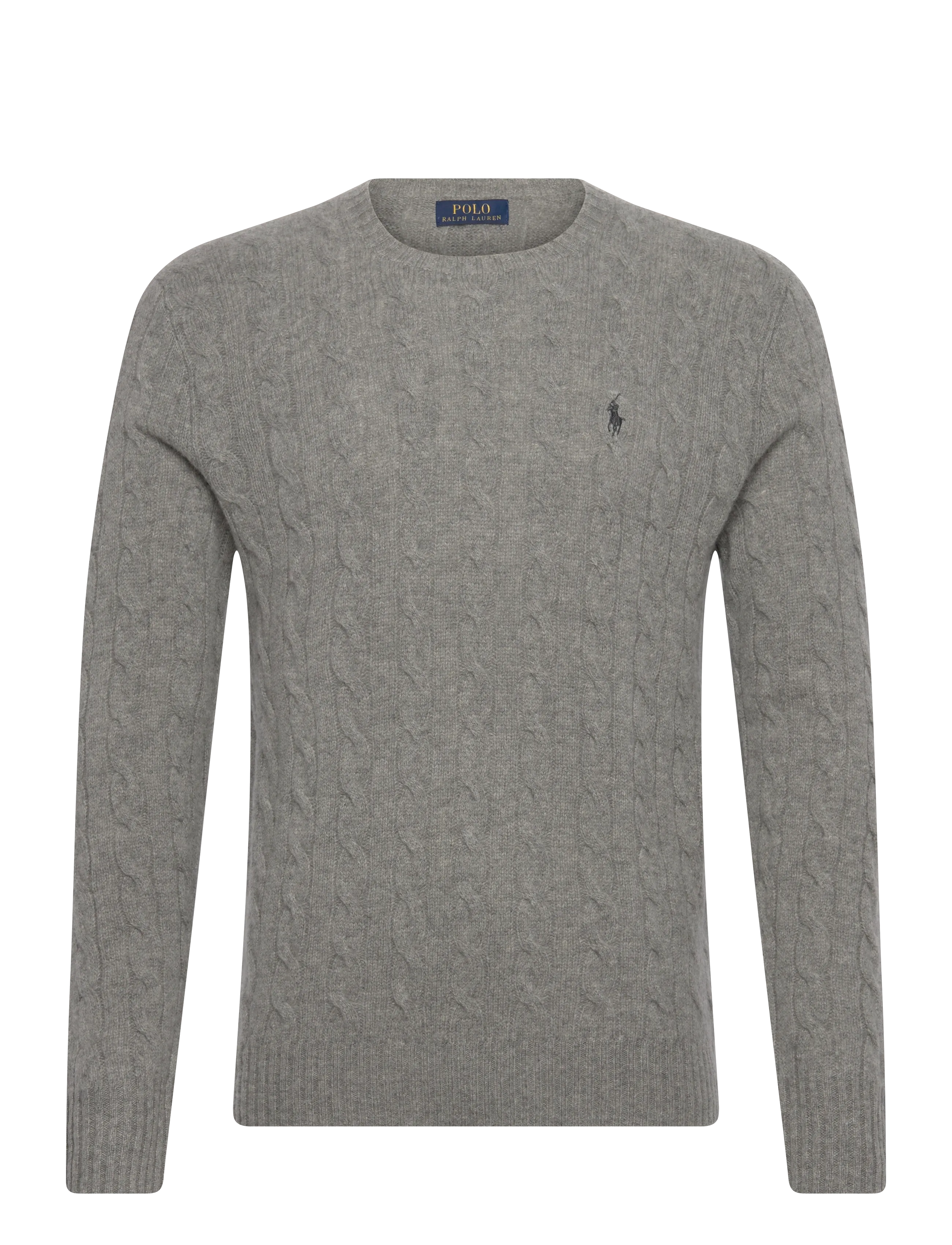 Polo Ralph Lauren Cable-Knit Wool-Cashmere Sweater - Kleidung - FAWN GREY HEATHER / grey