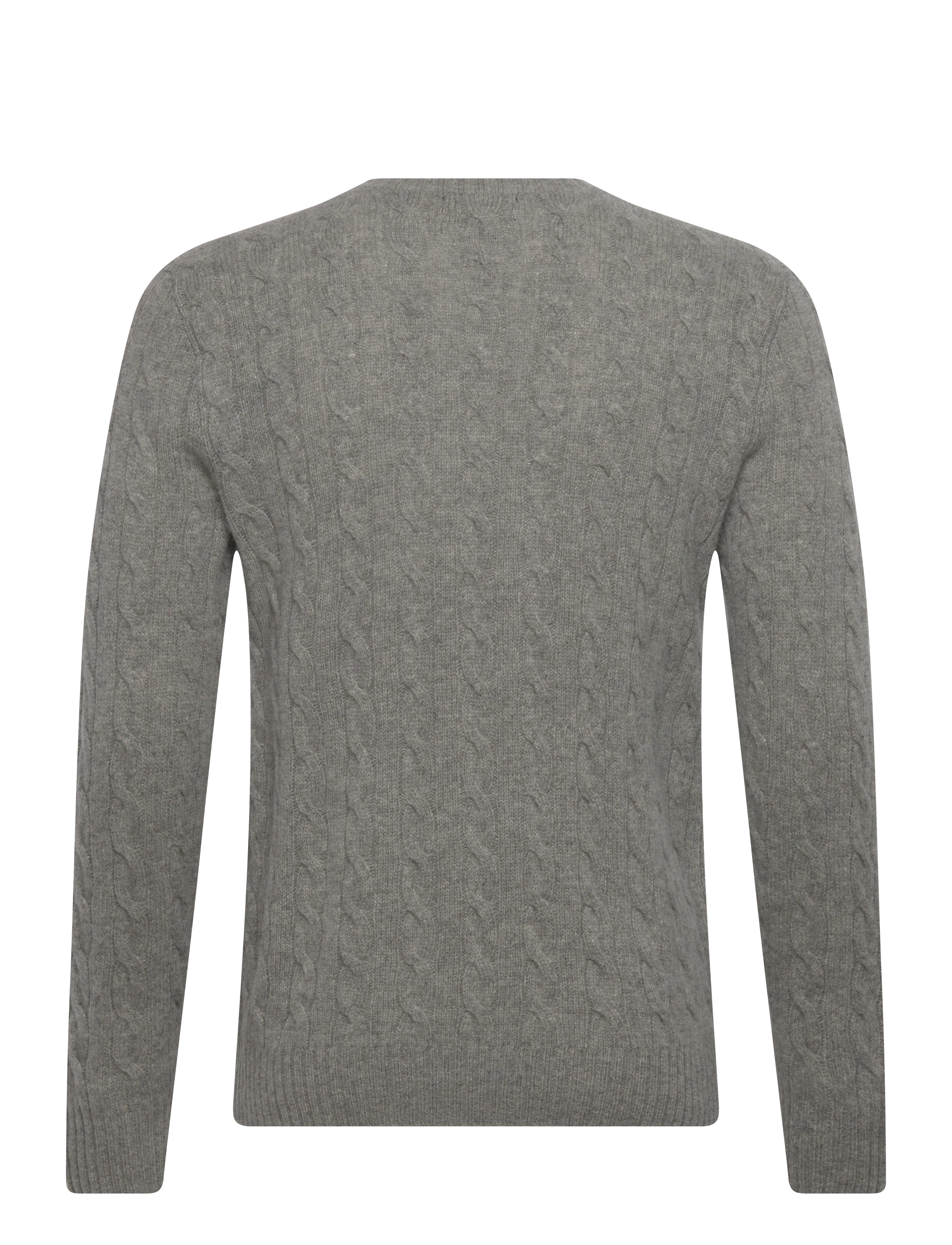 Polo Ralph Lauren - Cable-Knit Wool-Cashmere Sweater - fawn grey heather - 1