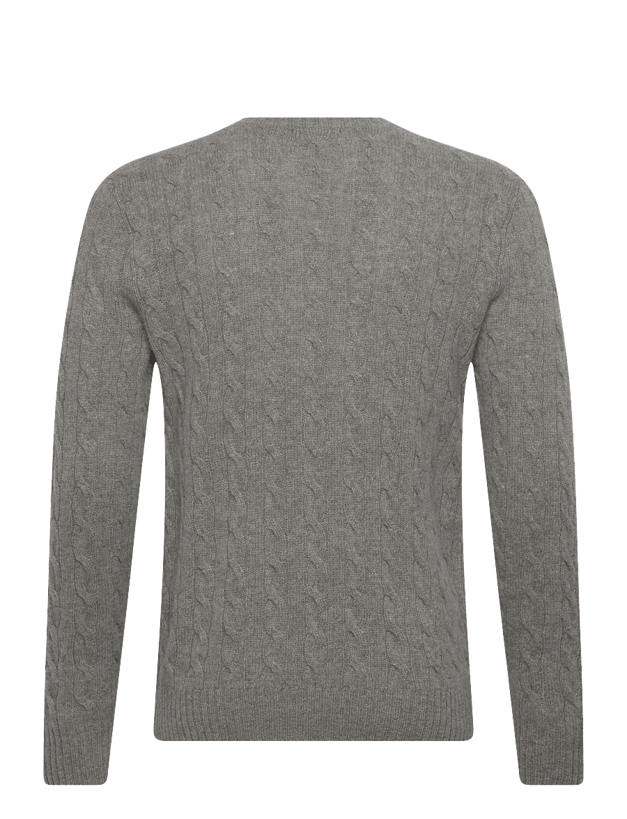 Polo Ralph Lauren - Cable-Knit Wool-Cashmere Sweater - rundhals - fawn grey heather - 1