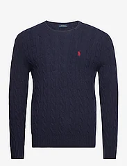 Polo Ralph Lauren - Cable-Knit Wool-Cashmere Sweater - pyöreäaukkoiset - hunter navy - 0