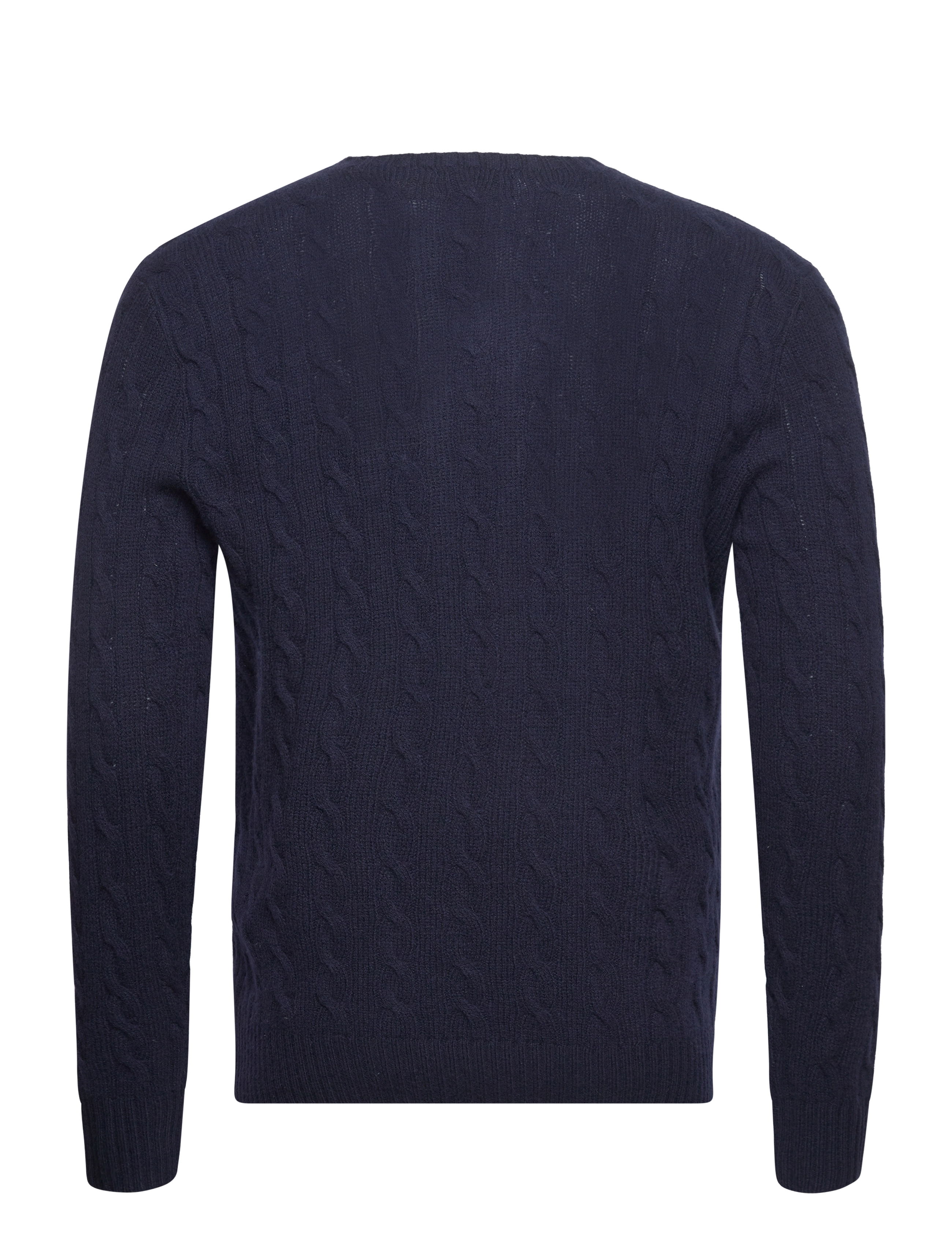 Polo Ralph Lauren - Cable-Knit Wool-Cashmere Sweater - round necks - hunter navy - 2