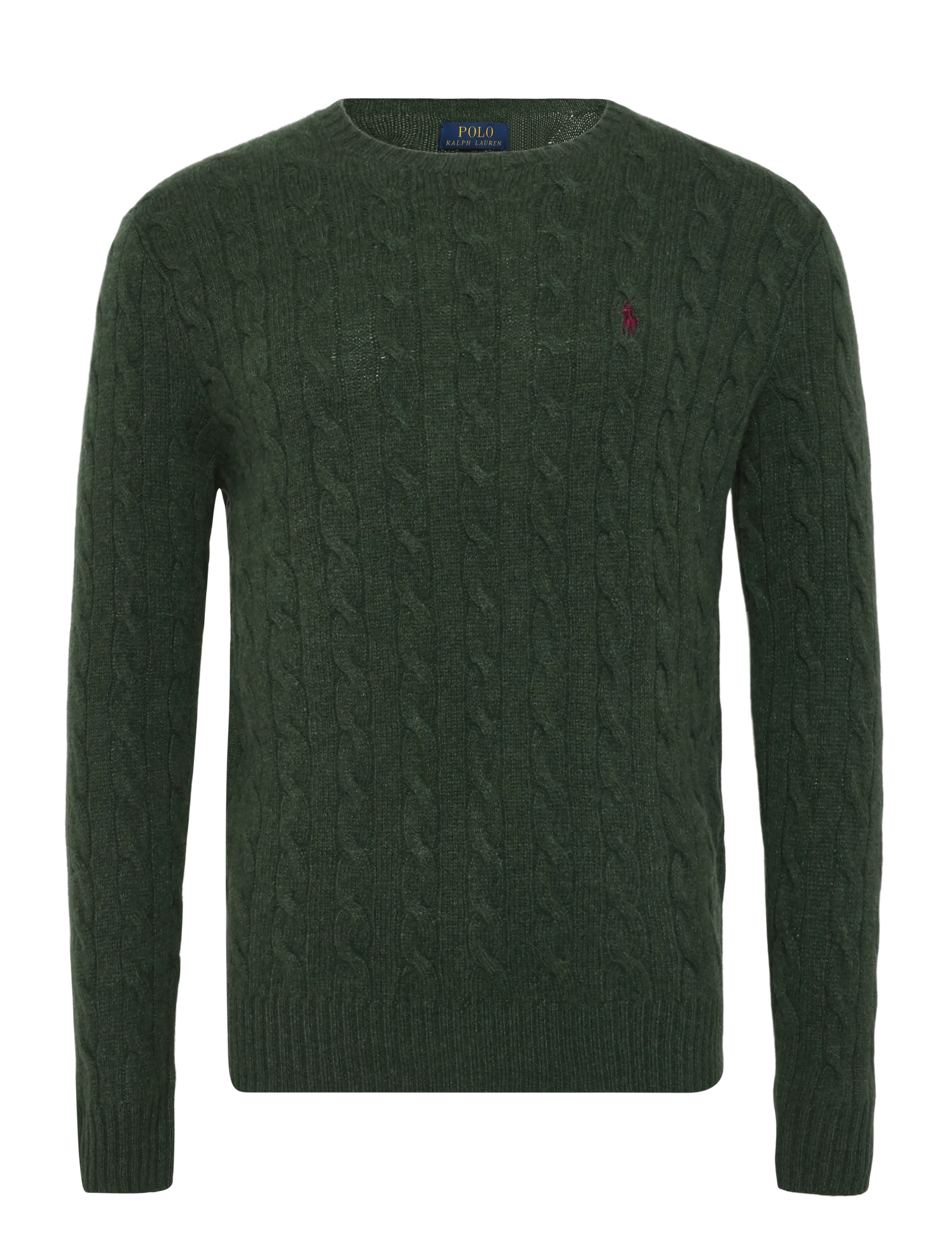 Polo Ralph Lauren Cable-Knit Wool-Cashmere Sweater - Strickmode - LODGEPOLE PINE HE / green