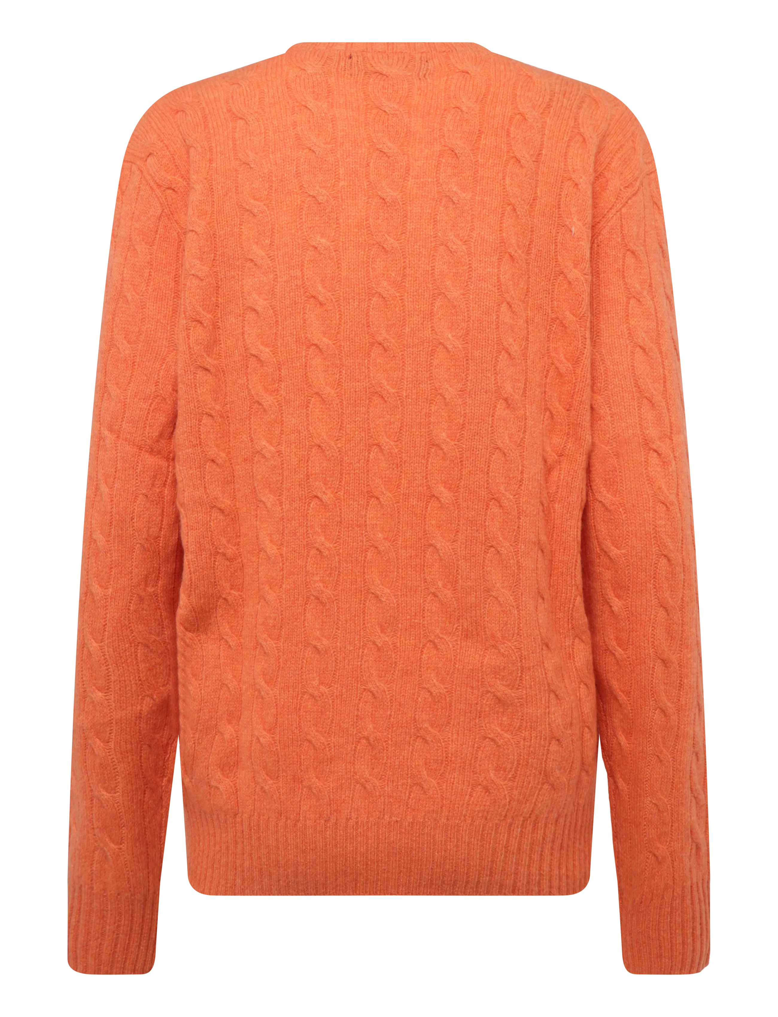 Polo Ralph Lauren - Cable-Knit Wool-Cashmere Sweater - rundhals - orange jasper hea - 2