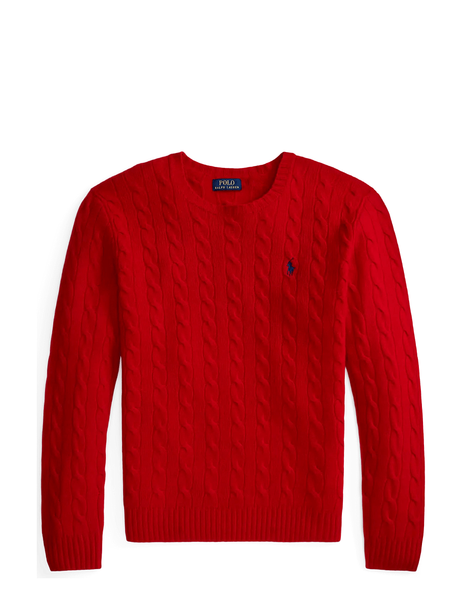 Polo Ralph Lauren - Cable-Knit Wool-Cashmere Sweater - rundhals - park ave red - 1