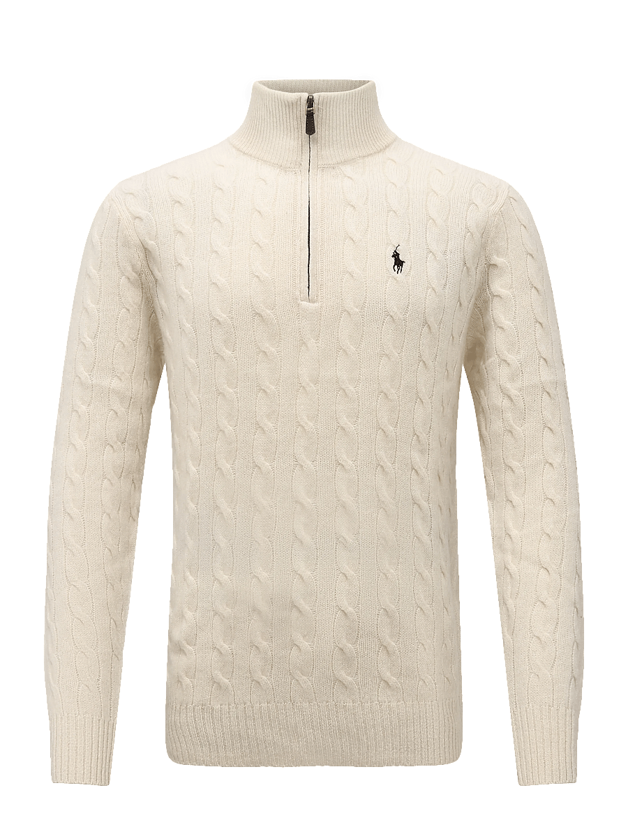 Polo Ralph Lauren - 2/15 WOOL/CASH RWS-LSL-PLO - half zip - andover cream - 0