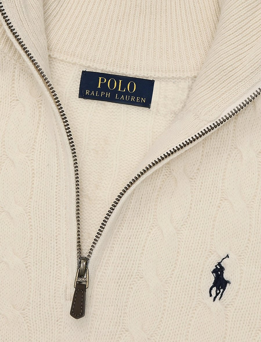 Polo Ralph Lauren - 2/15 WOOL/CASH RWS-LSL-PLO - half zip - andover cream - 2