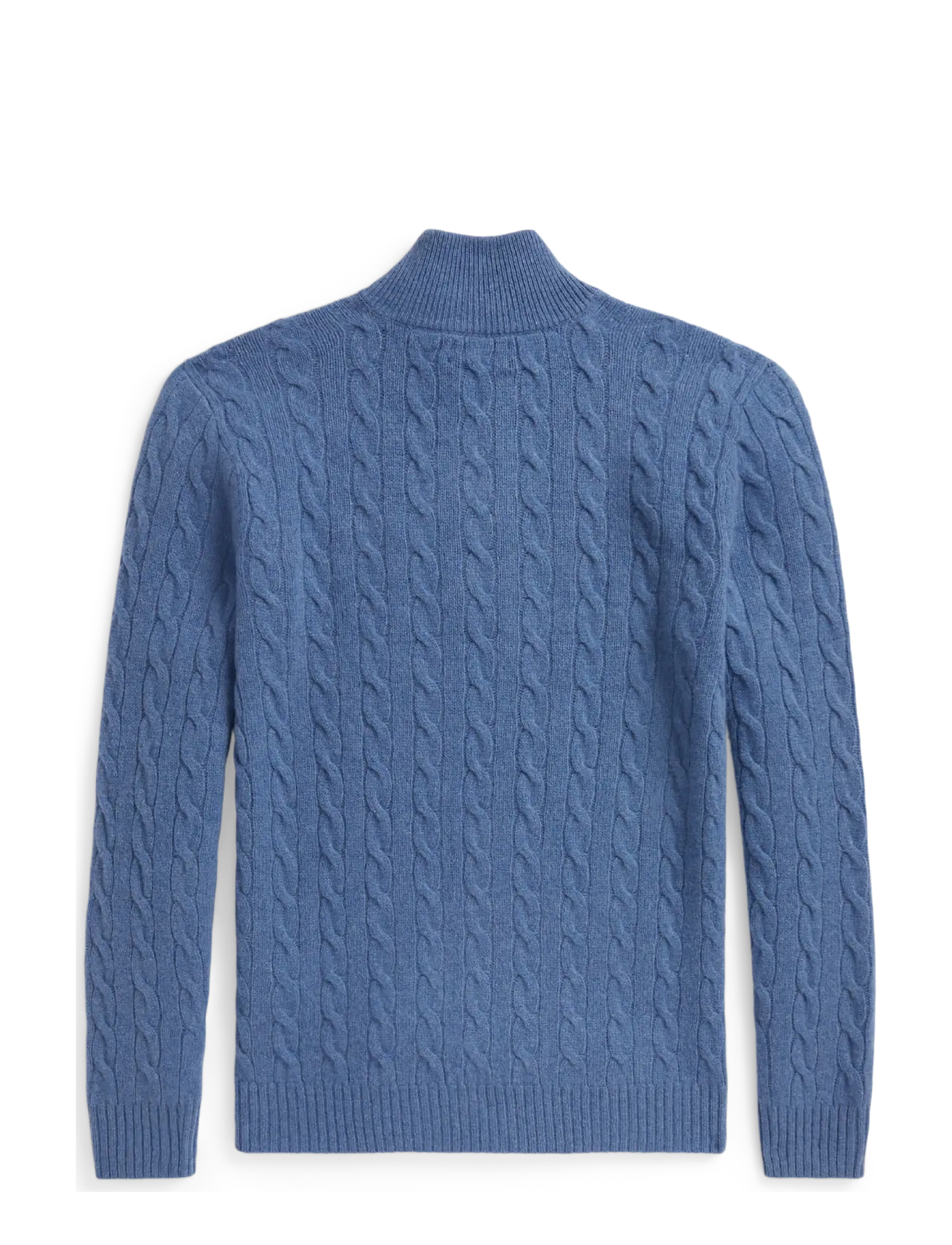 Polo Ralph Lauren - Cable-Knit Quarter-Zip Sweater - blue borage heath - 2