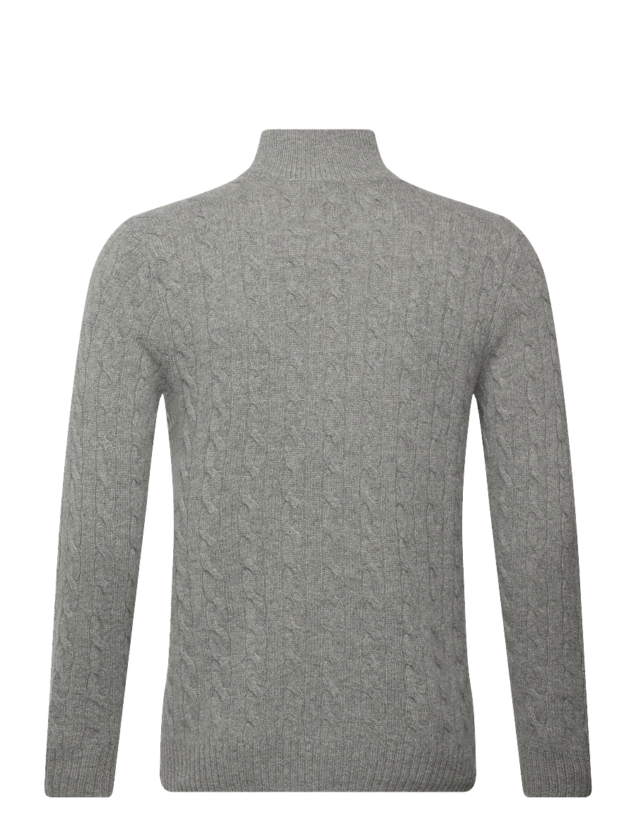 Polo Ralph Lauren - 2/15 WOOL/CASH RWS-LSL-PLO - tõmblukk-kaelusega dressipluusid - fawn grey heather - 1