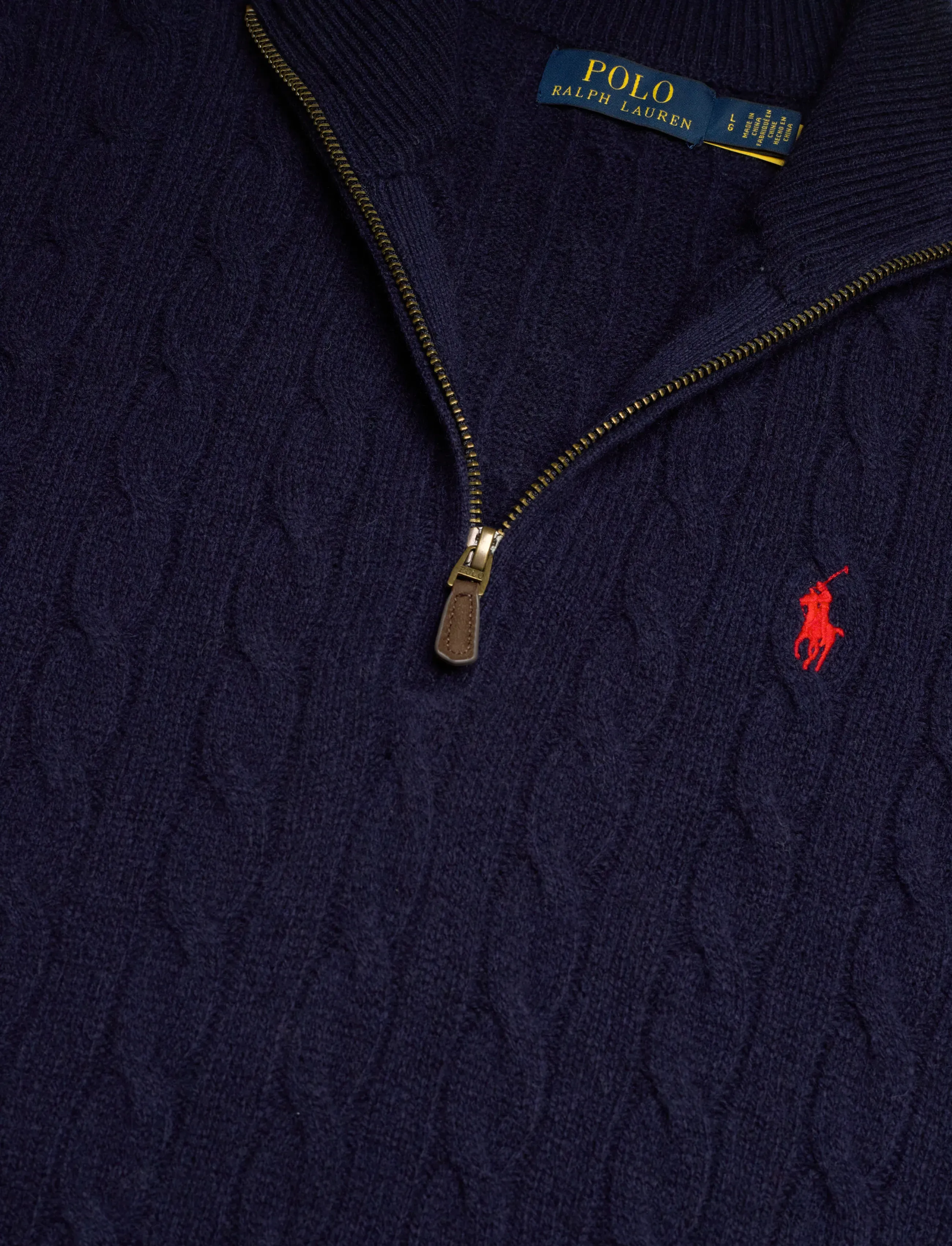 Polo Ralph Lauren - Cable-Knit Quarter-Zip Sweater - hunter navy - 2