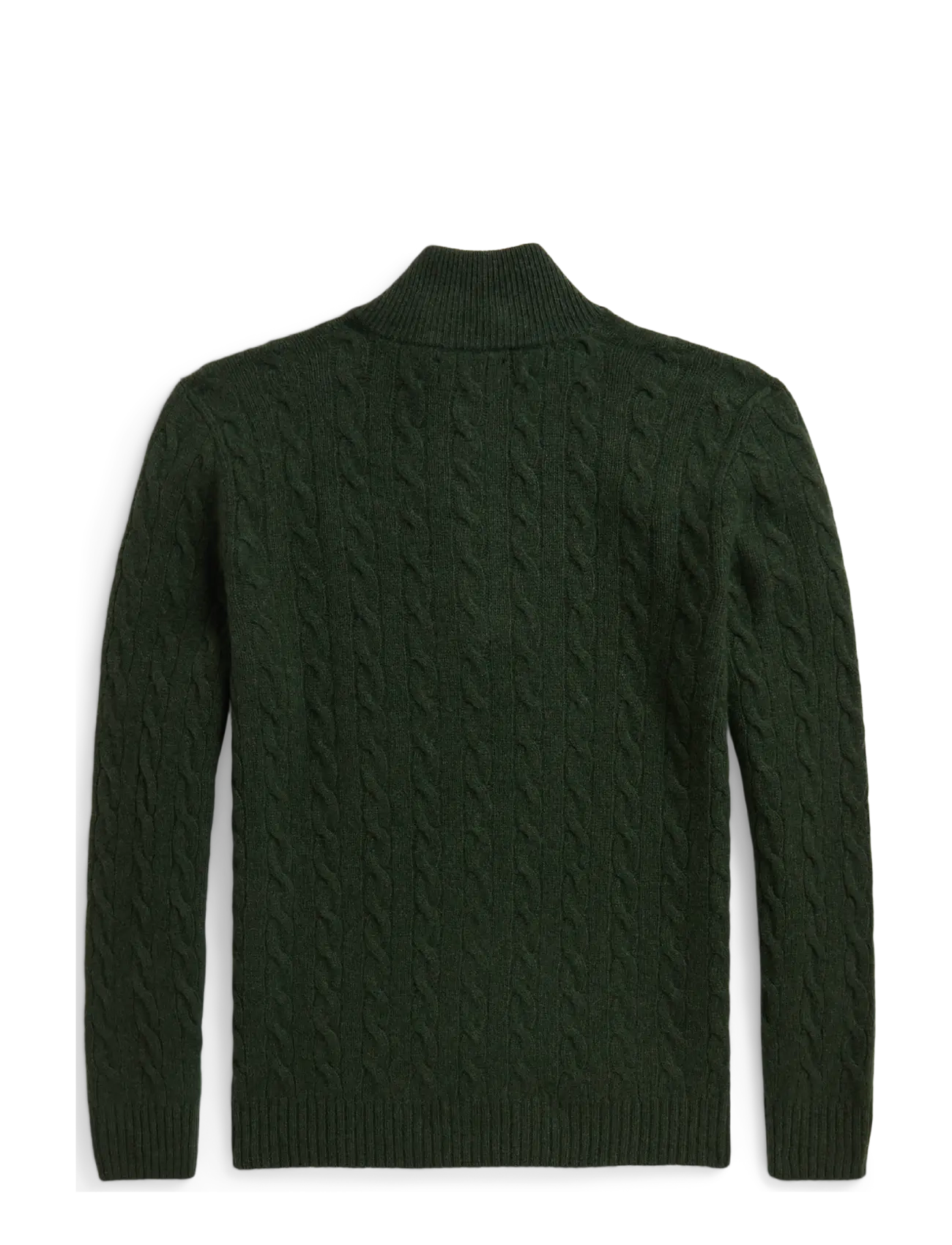 Polo Ralph Lauren - Cable-Knit Quarter-Zip Sweater - lodgepole pine he - 2