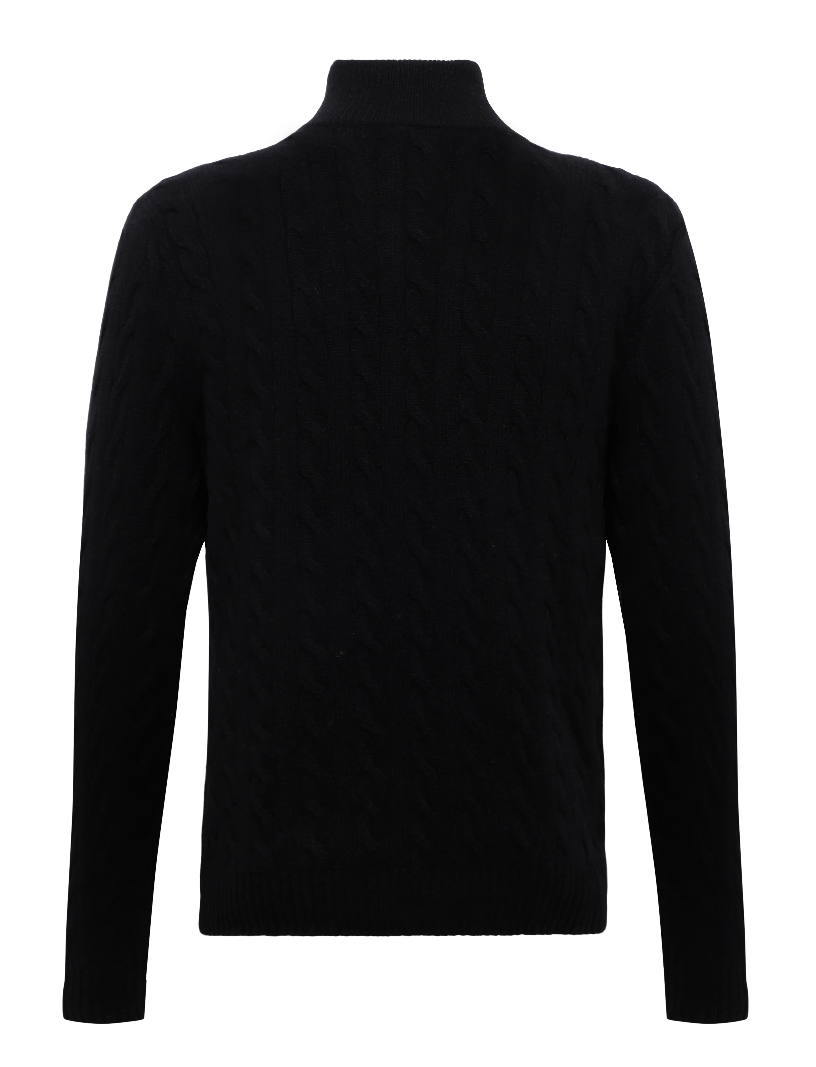 Polo Ralph Lauren - 2/15 WOOL/CASH RWS-LSL-PLO - half zip-tröjor - polo black - 1