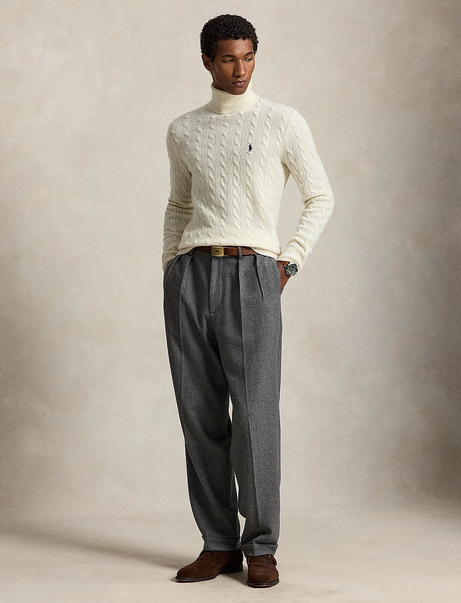 Polo Ralph Lauren - 2/15 WOOL/CASH RWS-LSL-PLO - kõrge kaelusega džemprid - andover cream - 0