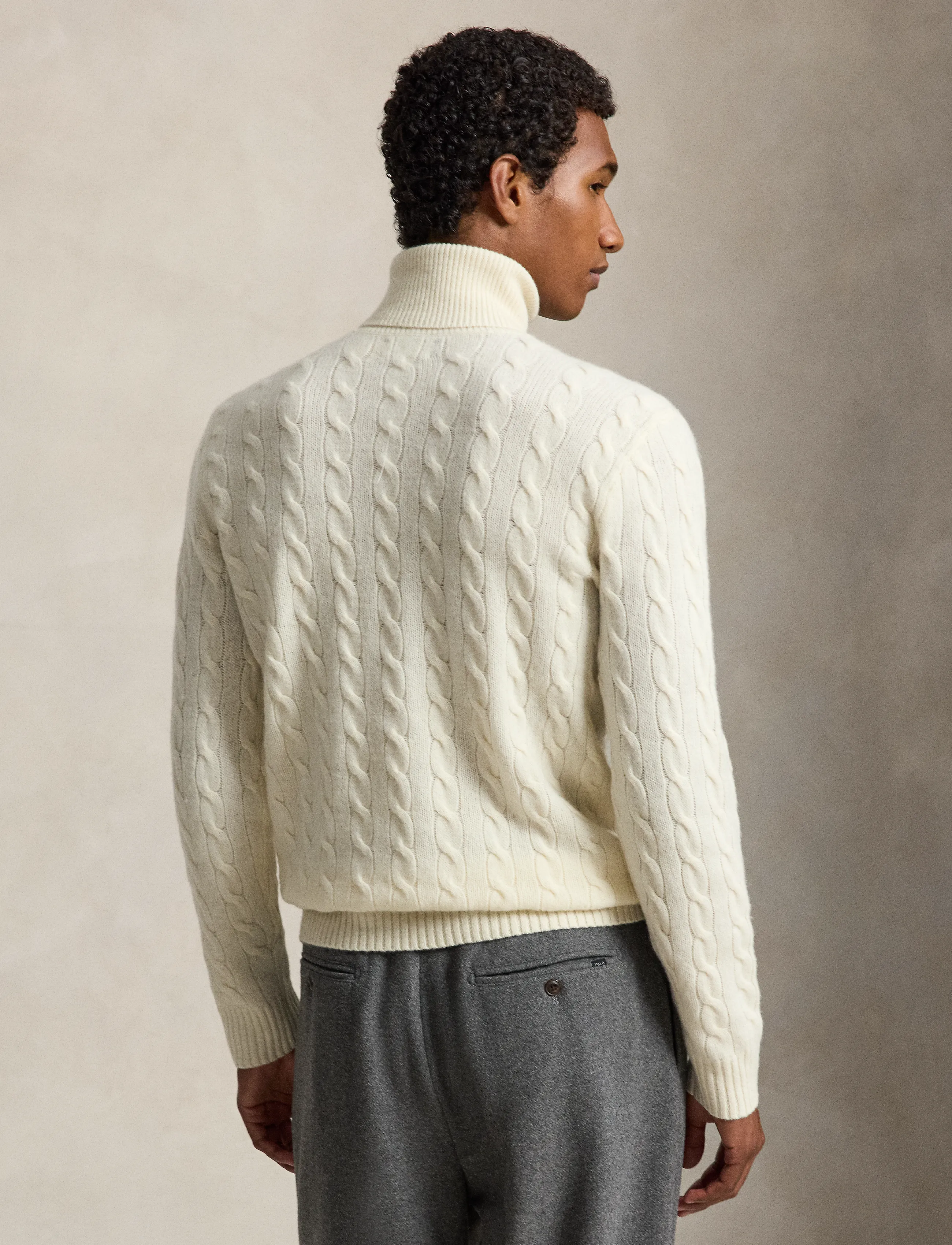 Polo Ralph Lauren - 2/15 WOOL/CASH RWS-LSL-PLO - kõrge kaelusega džemprid - andover cream - 2