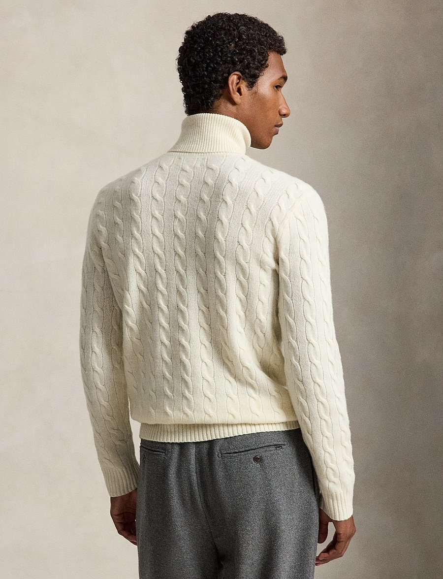 Polo Ralph Lauren - 2/15 WOOL/CASH RWS-LSL-PLO - kõrge kaelusega džemprid - andover cream - 2