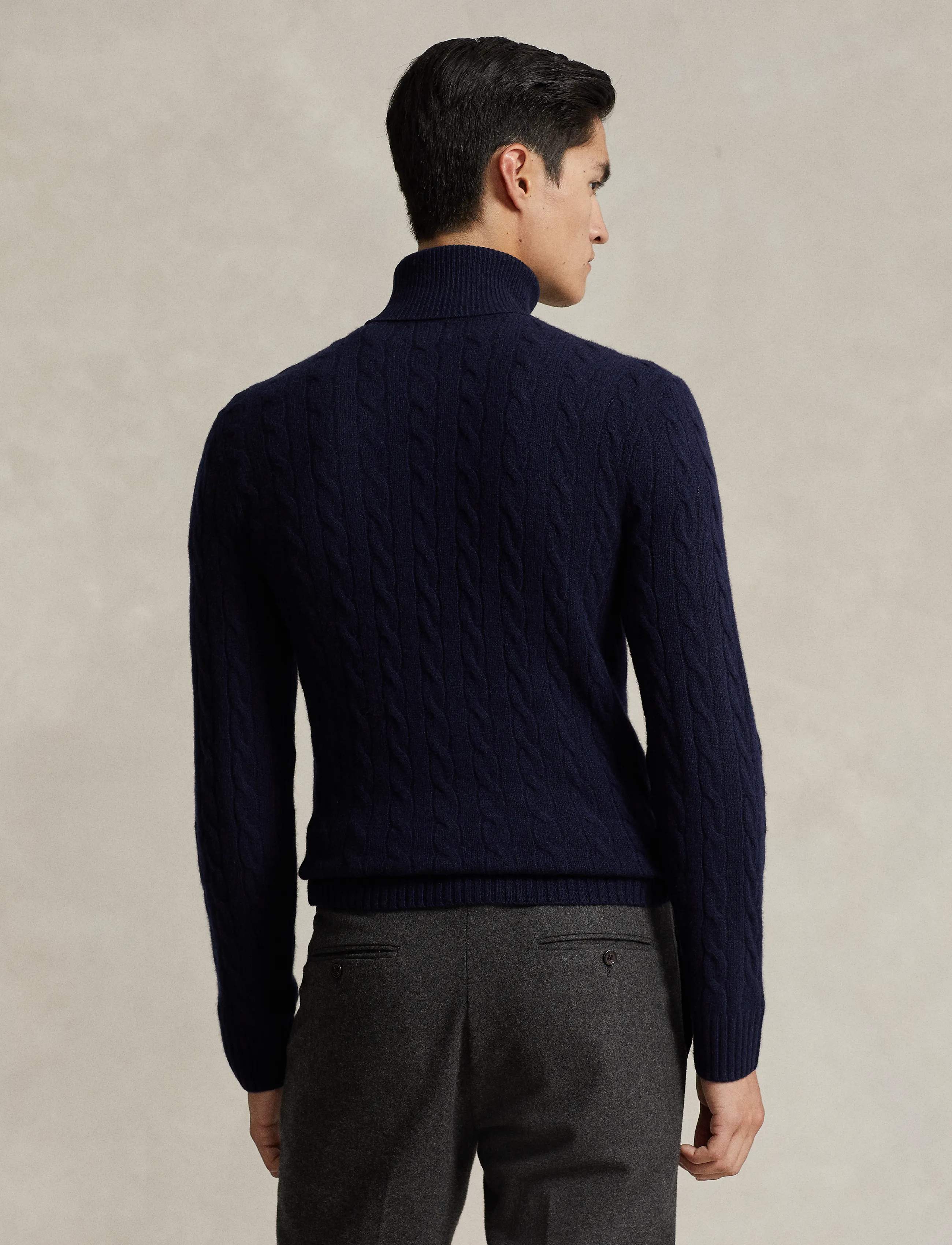 Polo Ralph Lauren - Cable Wool-Cashmere Turtleneck Sweater - rollkragen - hunter navy - 4