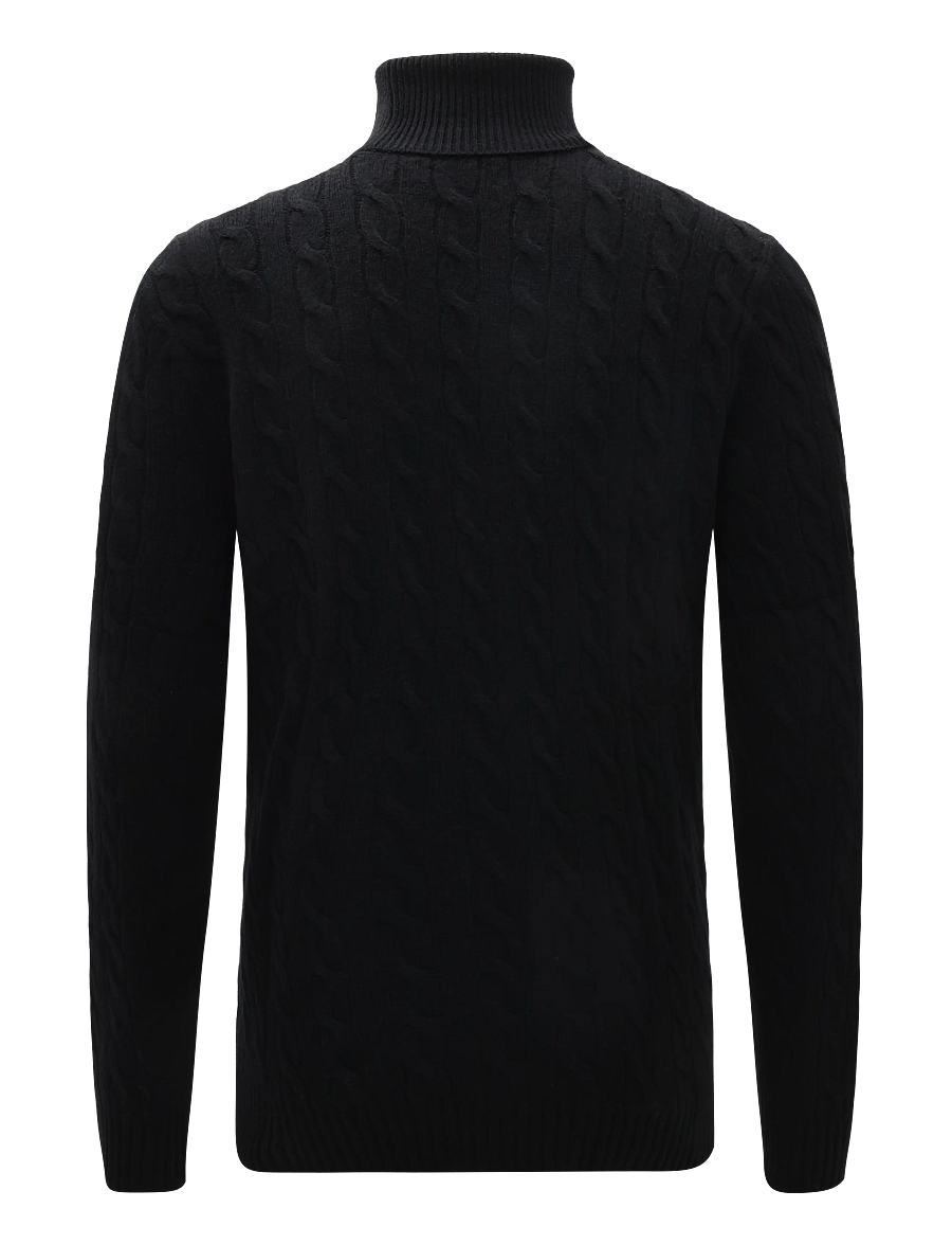 Polo Ralph Lauren - 2/15 WOOL/CASH RWS-LSL-PLO - rollkragen - polo black - 1