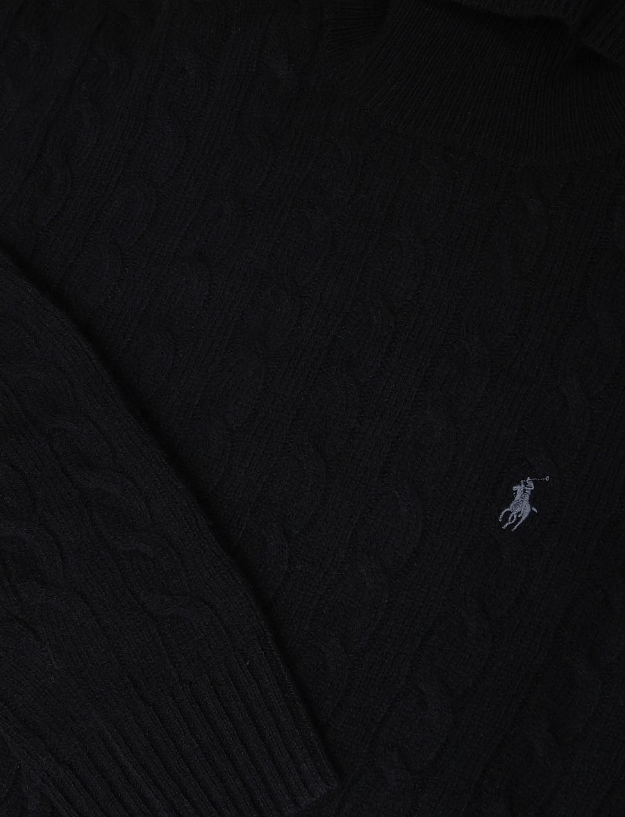Polo Ralph Lauren - 2/15 WOOL/CASH RWS-LSL-PLO - rollkragen - polo black - 2