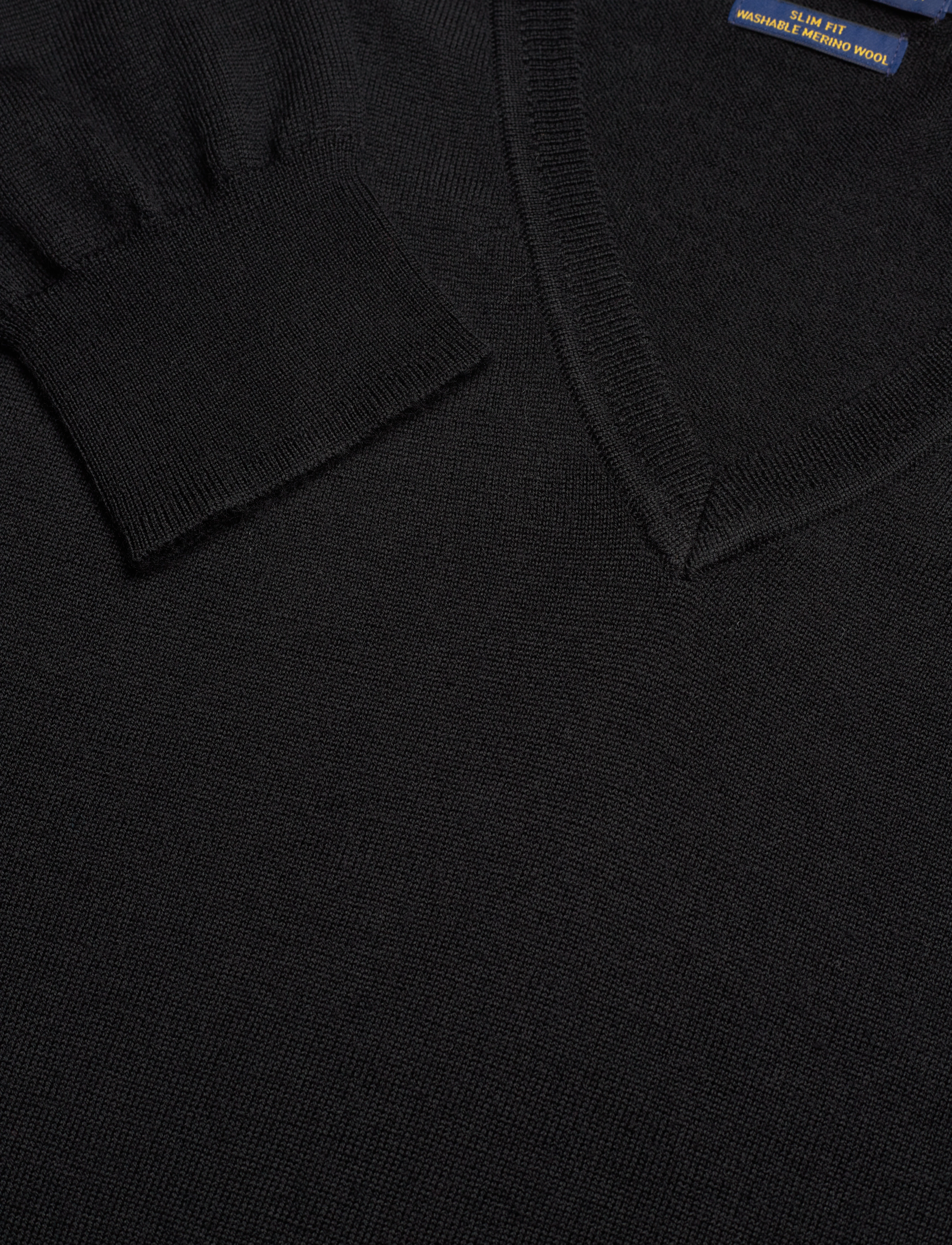 Polo Ralph Lauren - 2/30 MERINO WL RWS-LS SF VN PP - polo black - 4